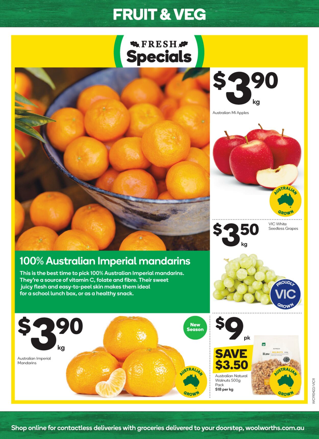 Catalogue Woolworths 19.04.2023 - 25.04.2023