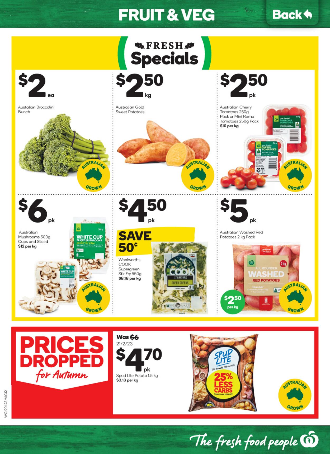 Catalogue Woolworths 19.04.2023 - 25.04.2023