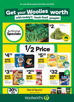 Catalogue Woolworths 22.02.2023 - 28.02.2023