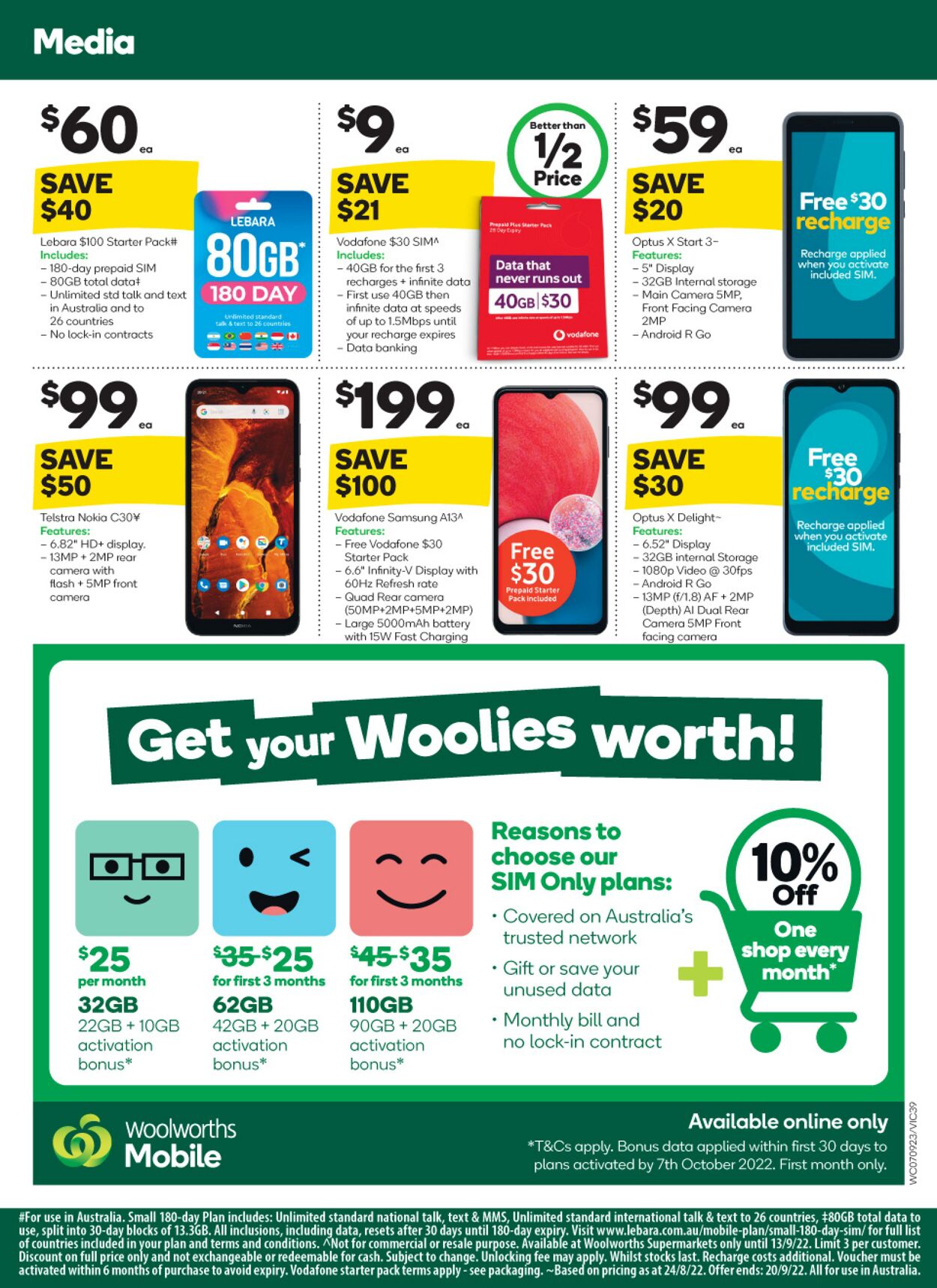 Catalogue Woolworths 07.09.2022 - 13.09.2022