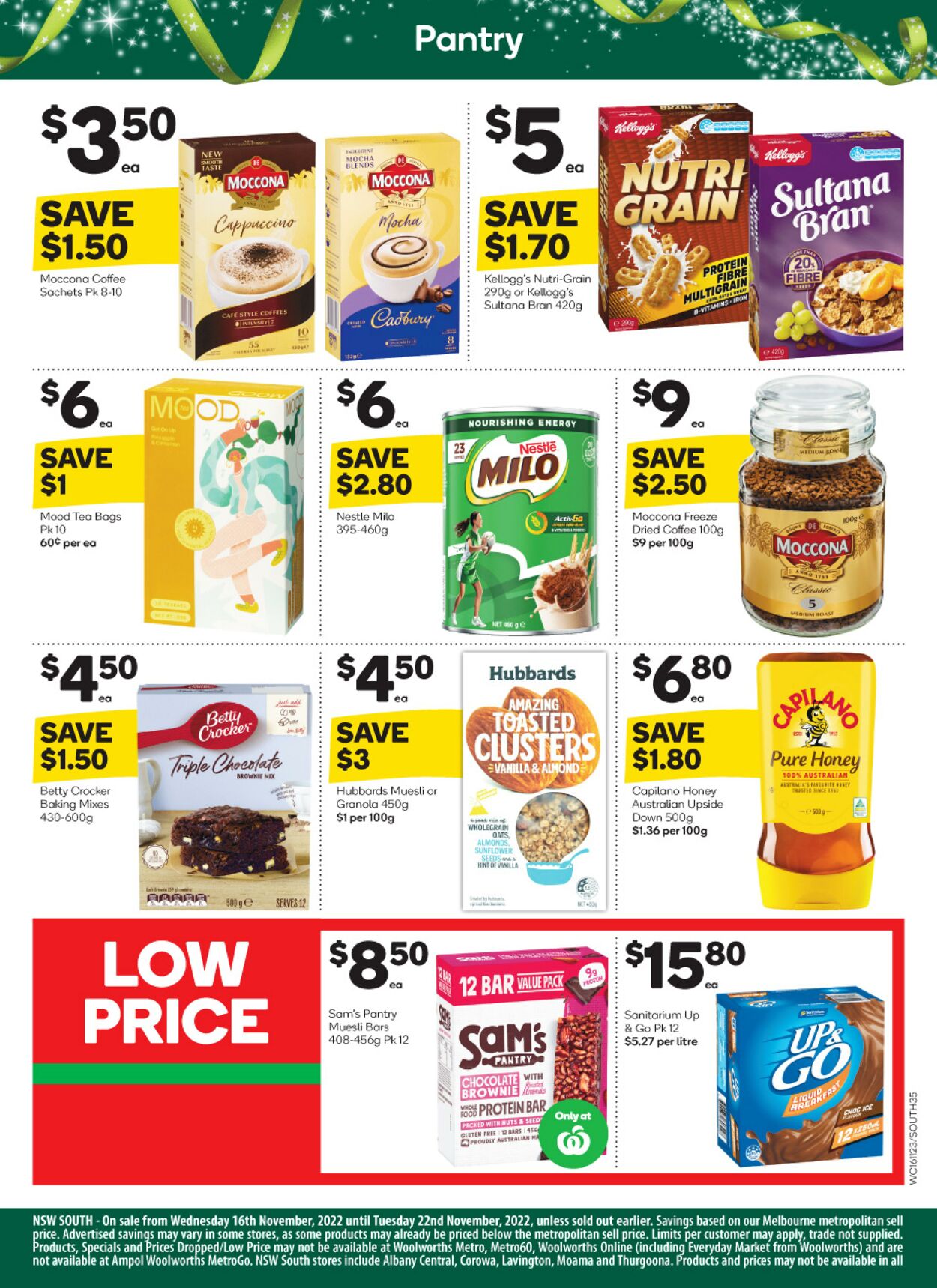 Catalogue Woolworths 16.11.2022 - 22.11.2022