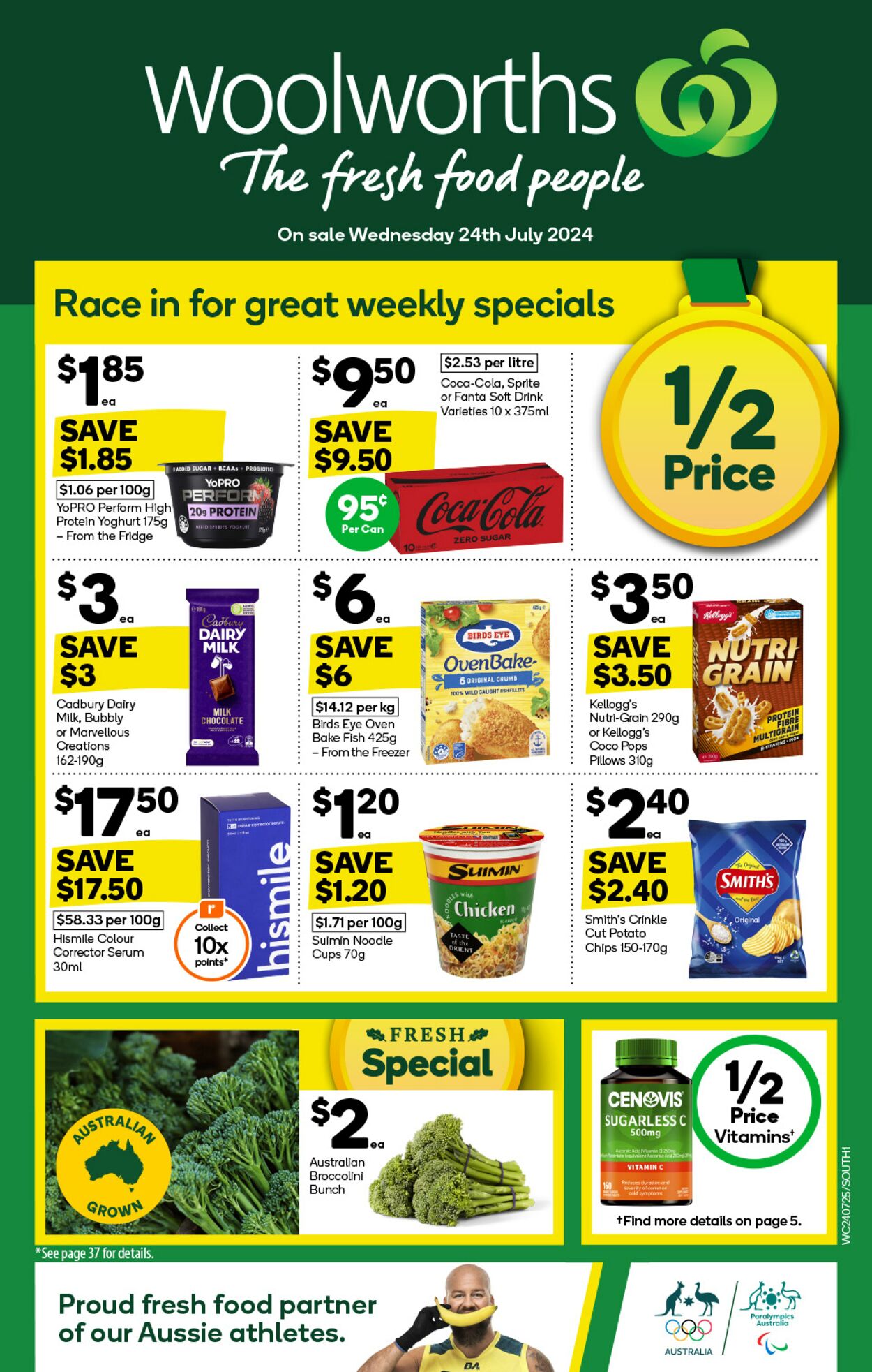 Catalogue Woolworths - Weekly Specials Catalogue NSW South 24 Jul, 2024 - 30 Jul, 2024