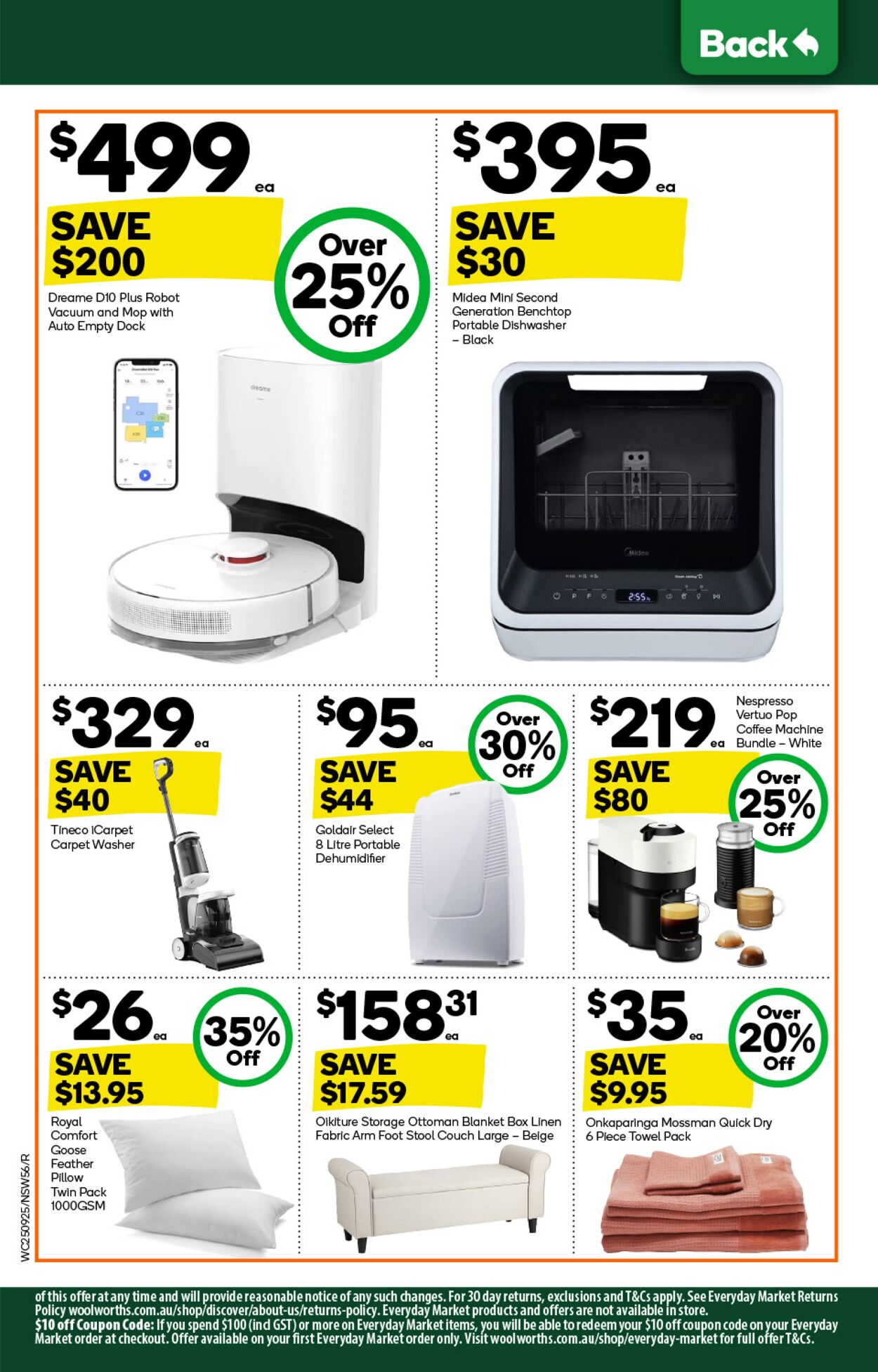 Catalogue Woolworths 25.09.2024 - 01.10.2024