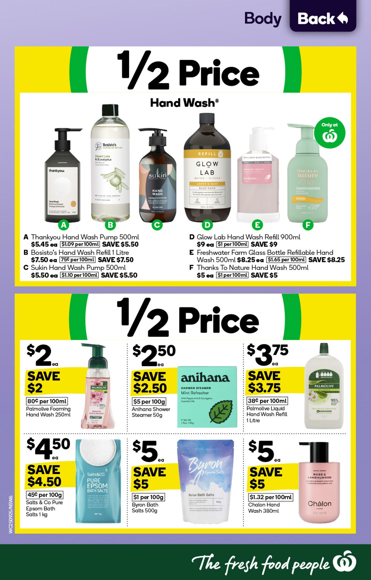 Catalogue Woolworths 25.09.2024 - 01.10.2024