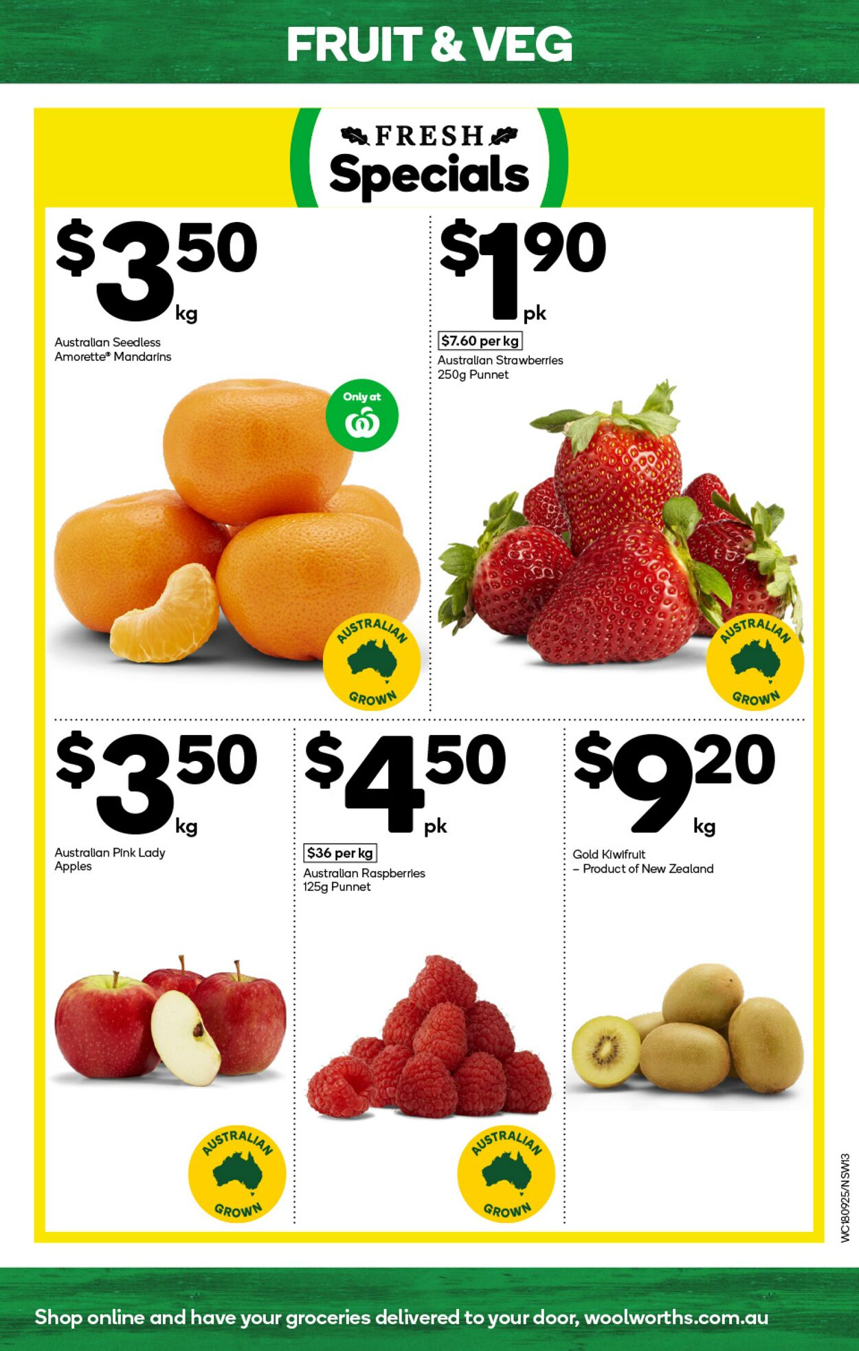 Catalogue Woolworths 18.09.2024 - 24.09.2024