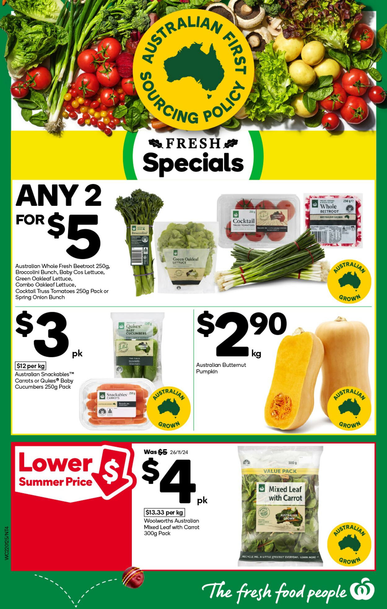 Catalogue Woolworths 22.01.2025 - 28.01.2025