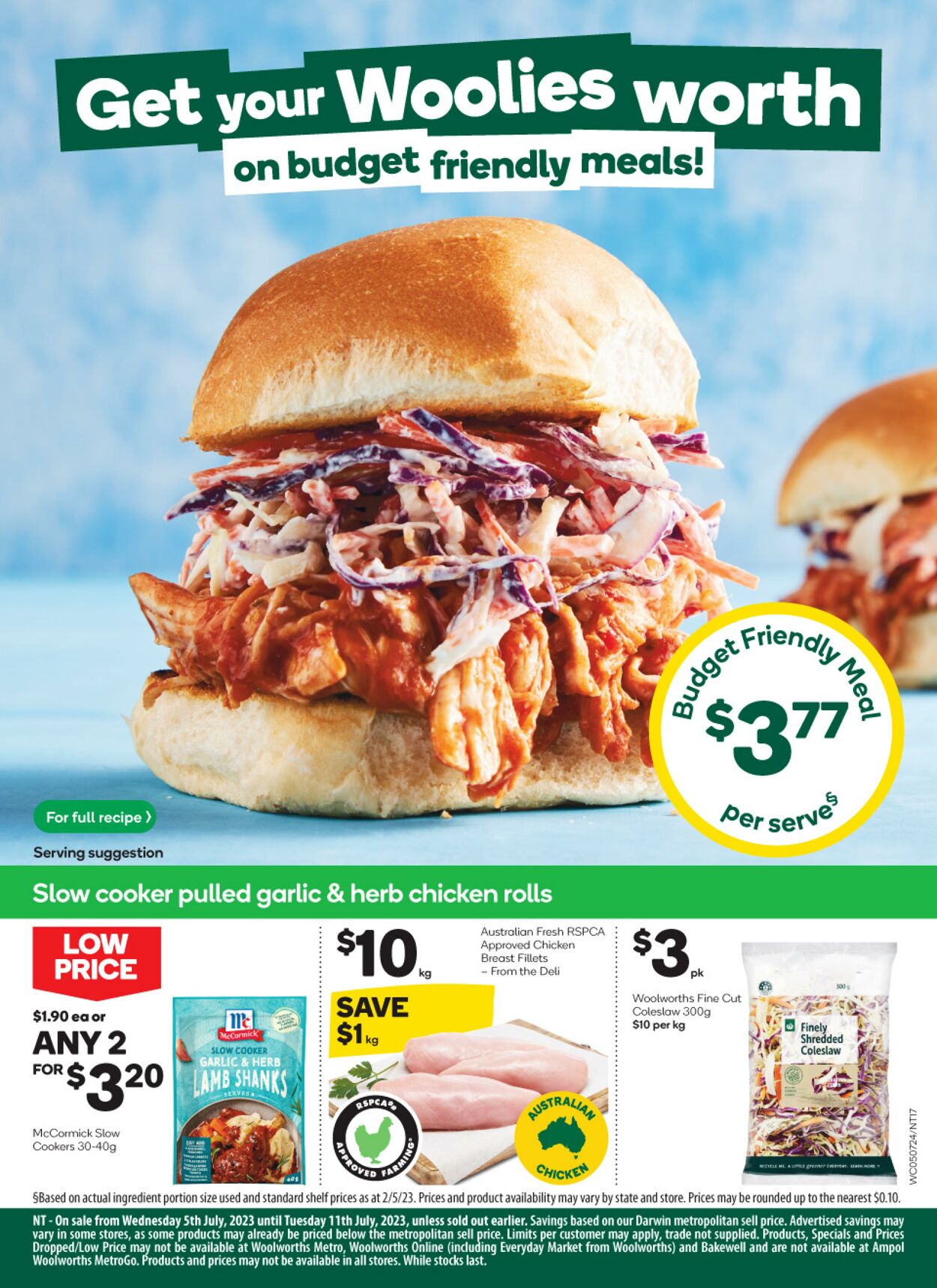 Catalogue Woolworths 05.07.2023 - 11.07.2023