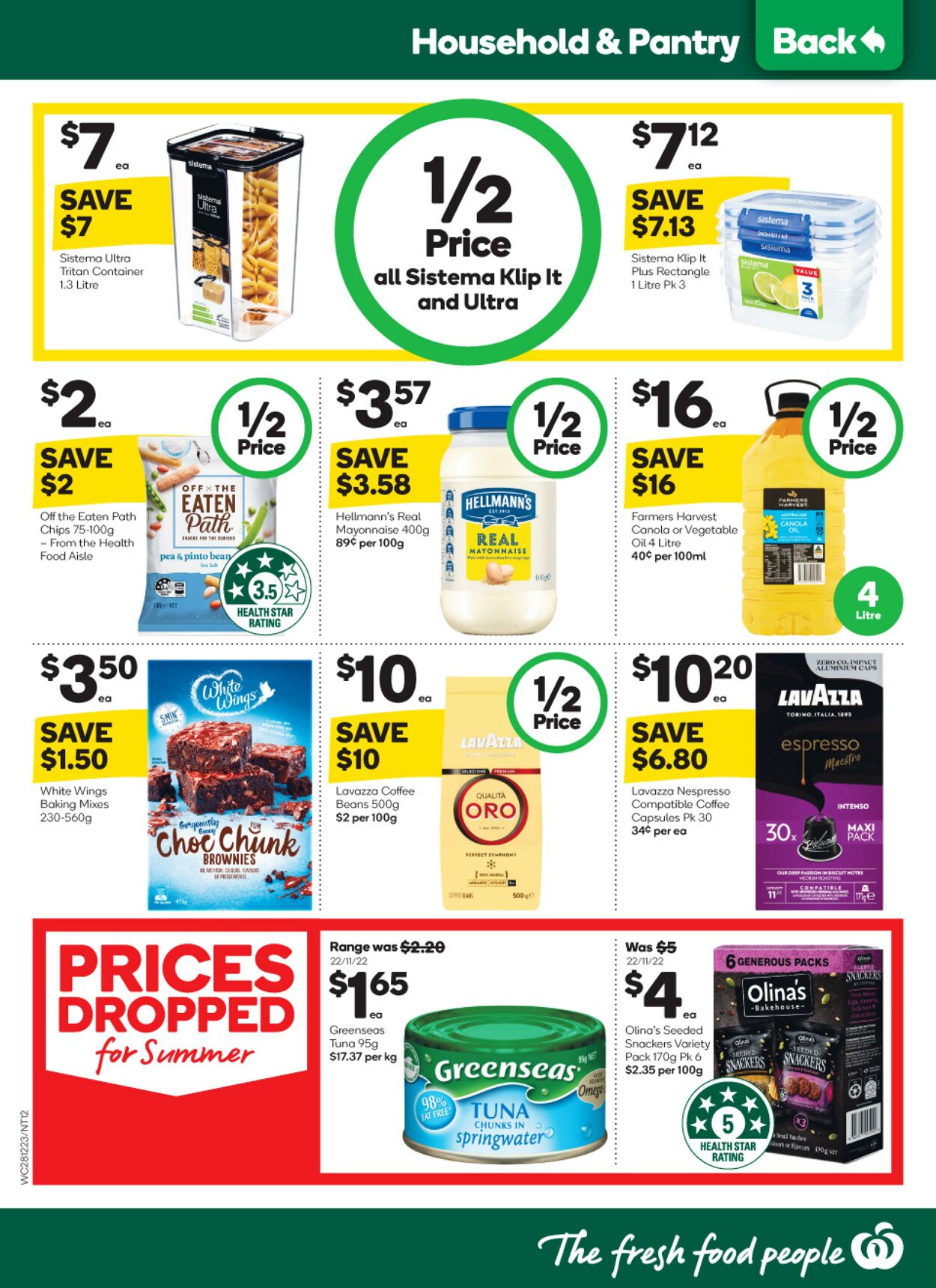 Catalogue Woolworths 28.12.2022 - 03.01.2023