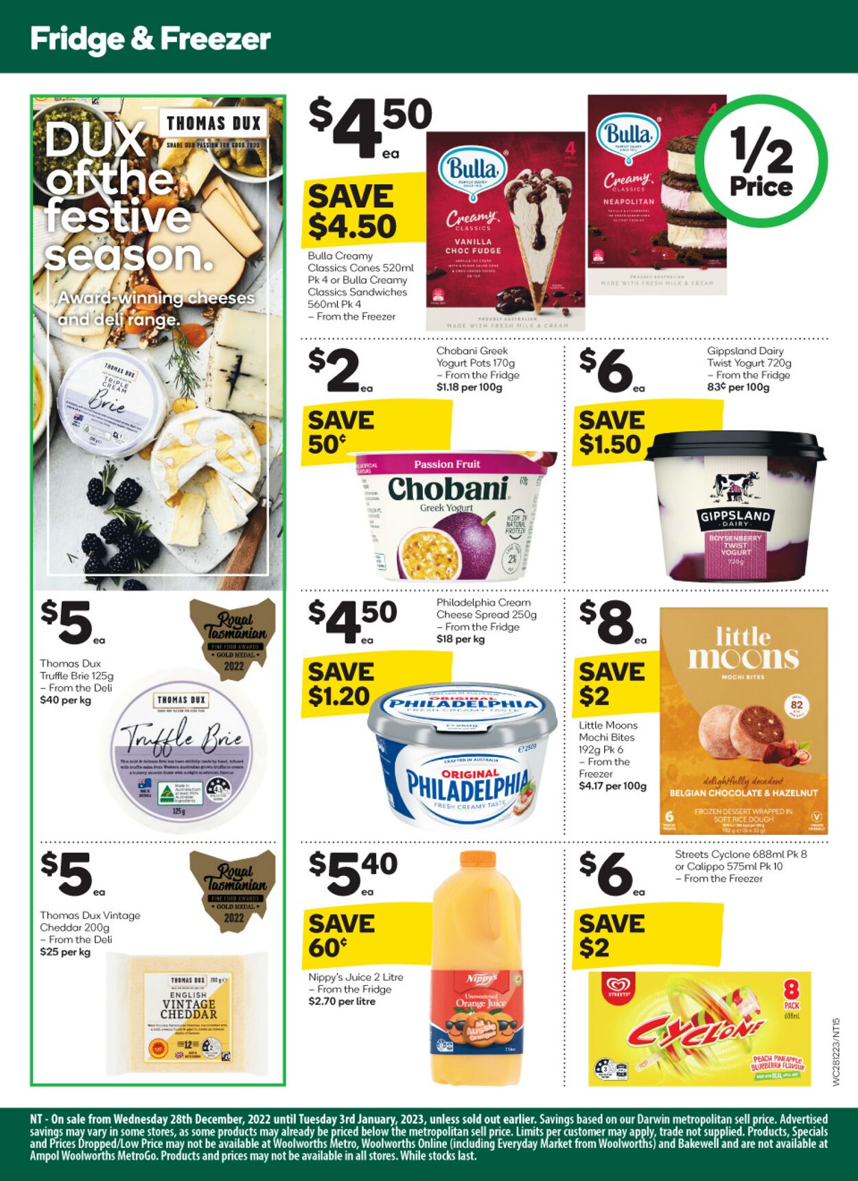 Catalogue Woolworths 28.12.2022 - 03.01.2023