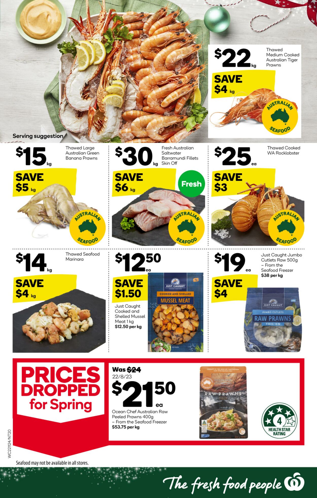 Catalogue Woolworths 22.11.2023 - 28.11.2023