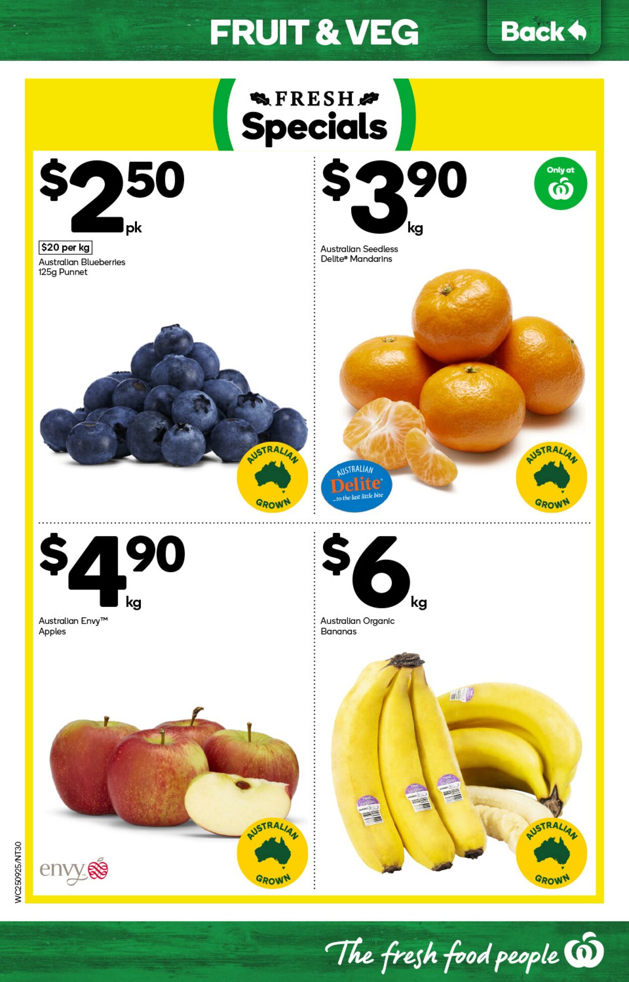 Catalogue Woolworths 25.09.2024 - 01.10.2024