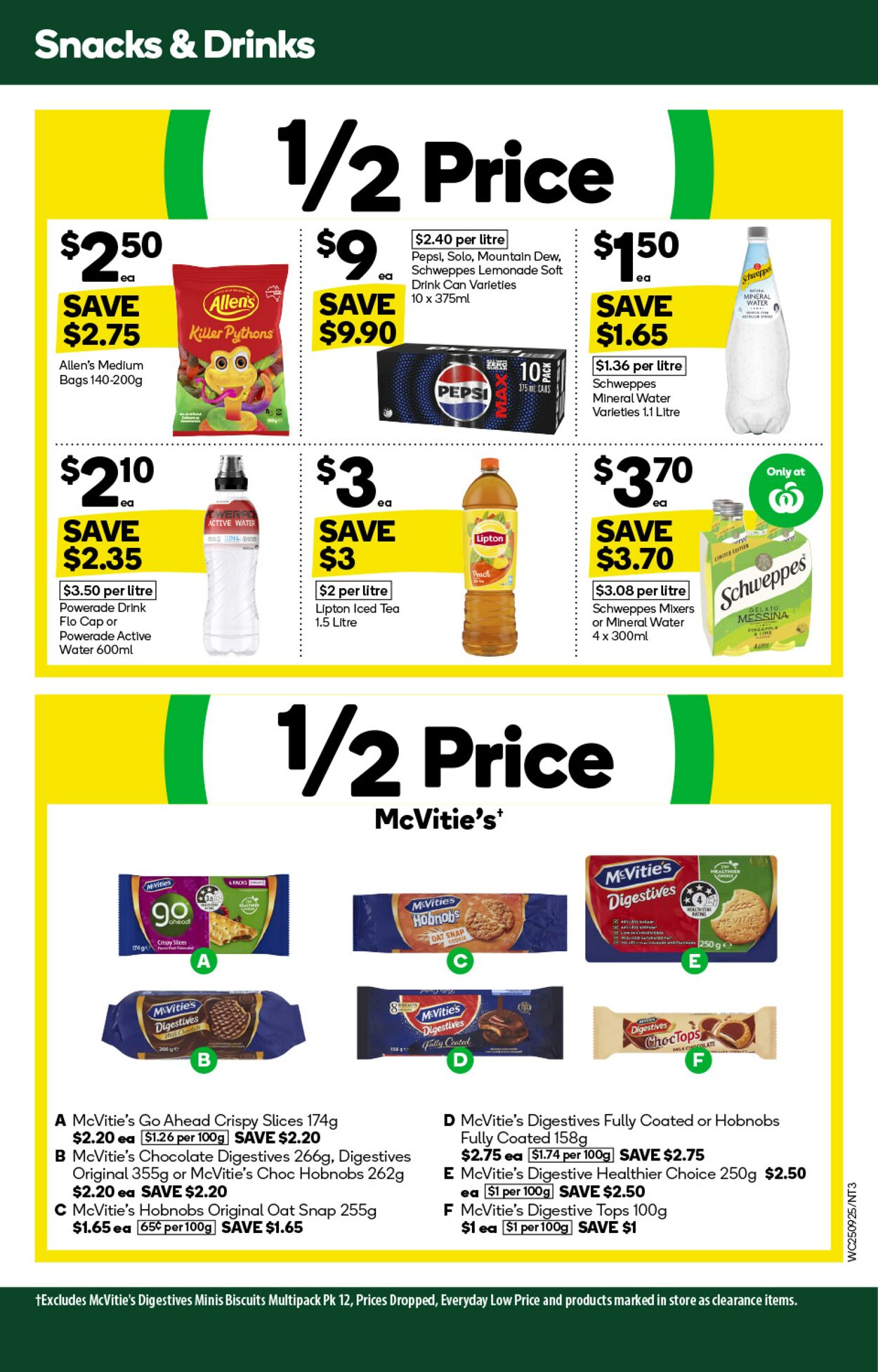 Catalogue Woolworths 25.09.2024 - 01.10.2024