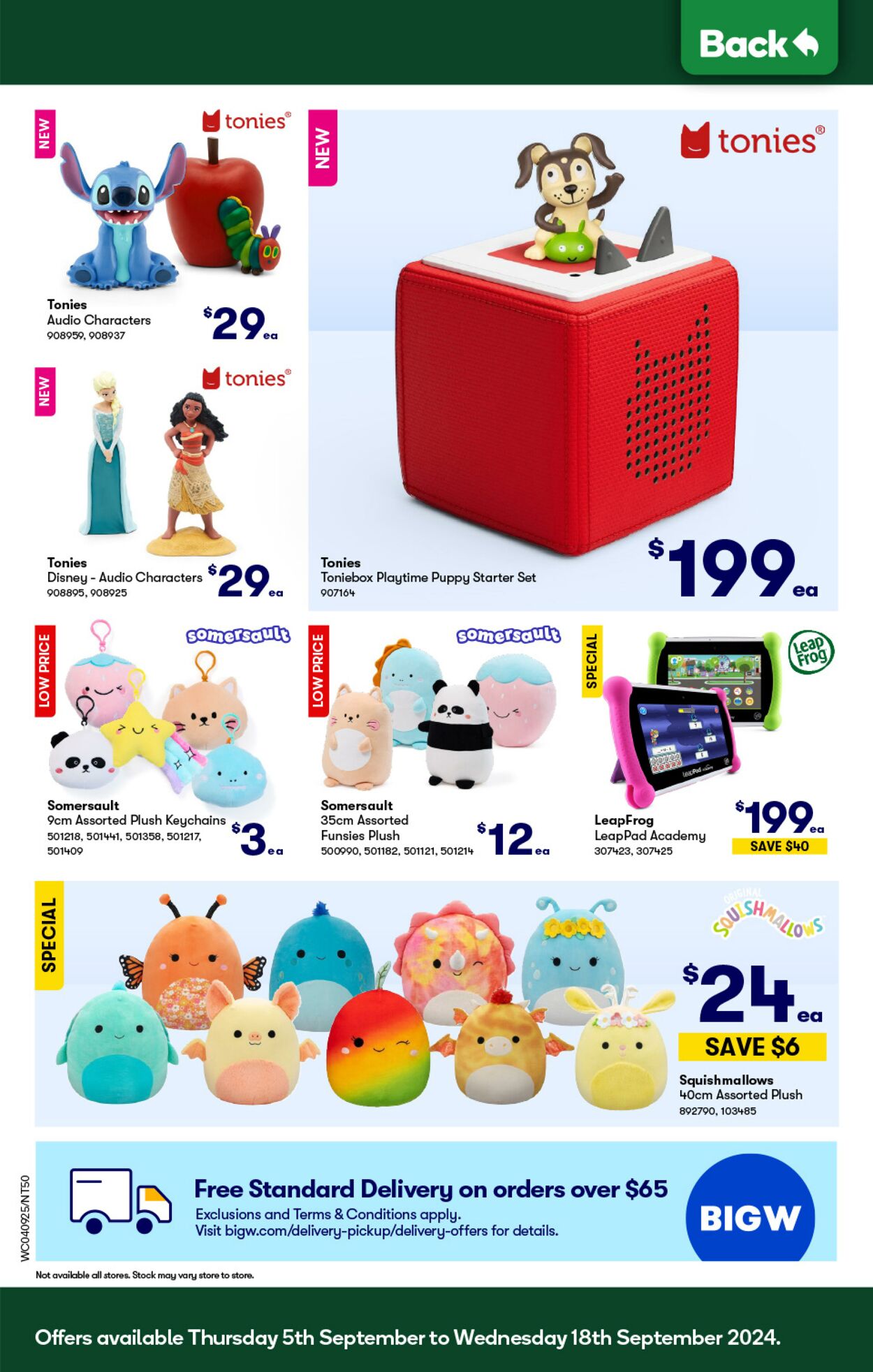 Catalogue Woolworths 04.09.2024 - 10.09.2024