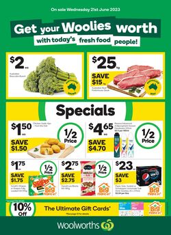 Catalogue Woolworths 21.06.2023 - 27.06.2023