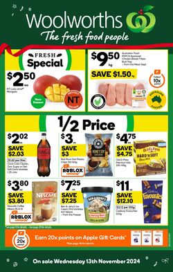 Catalogue Woolworths 13.11.2024 - 19.11.2024