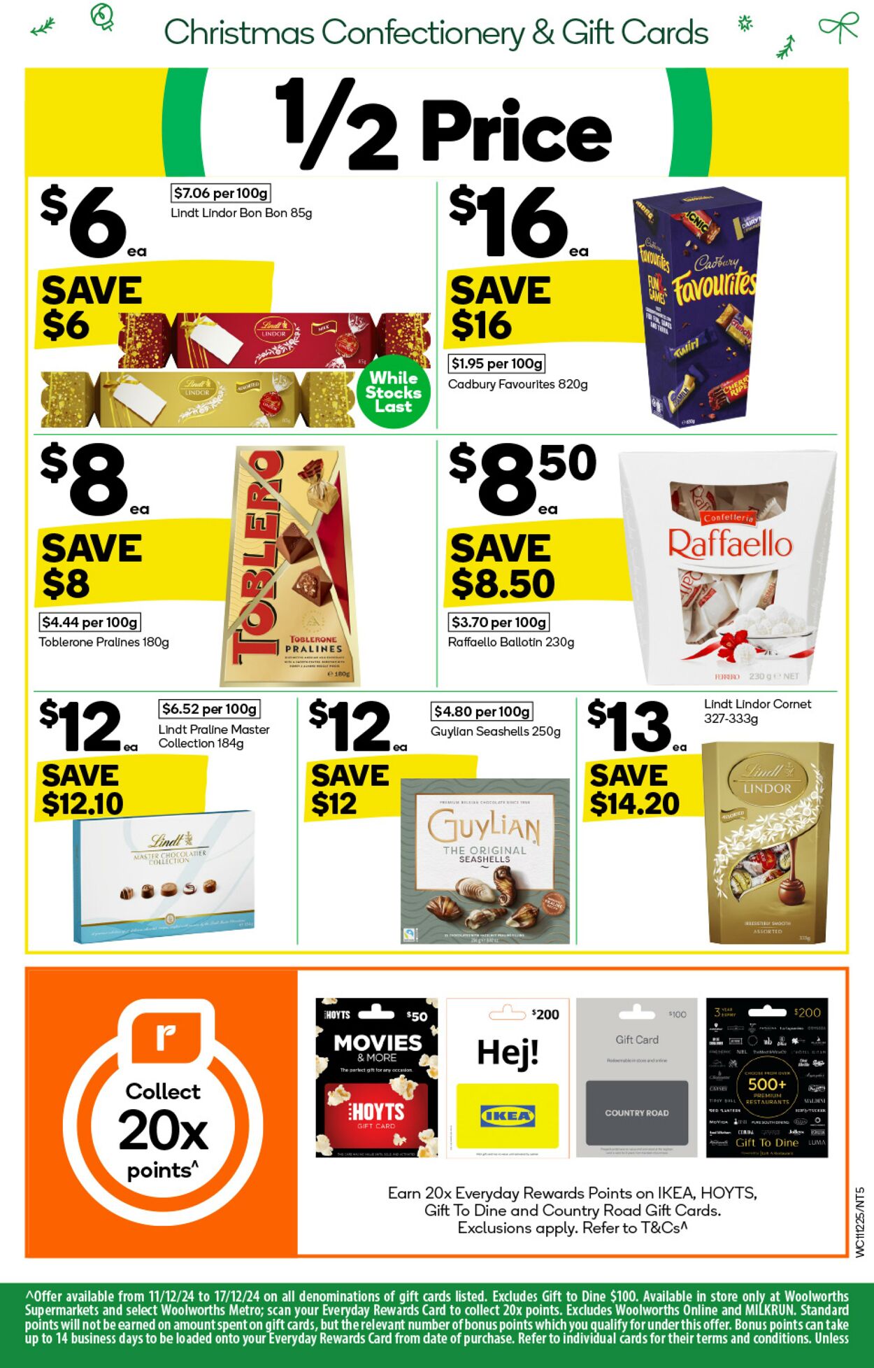 Catalogue Woolworths 11.12.2024 - 17.12.2024