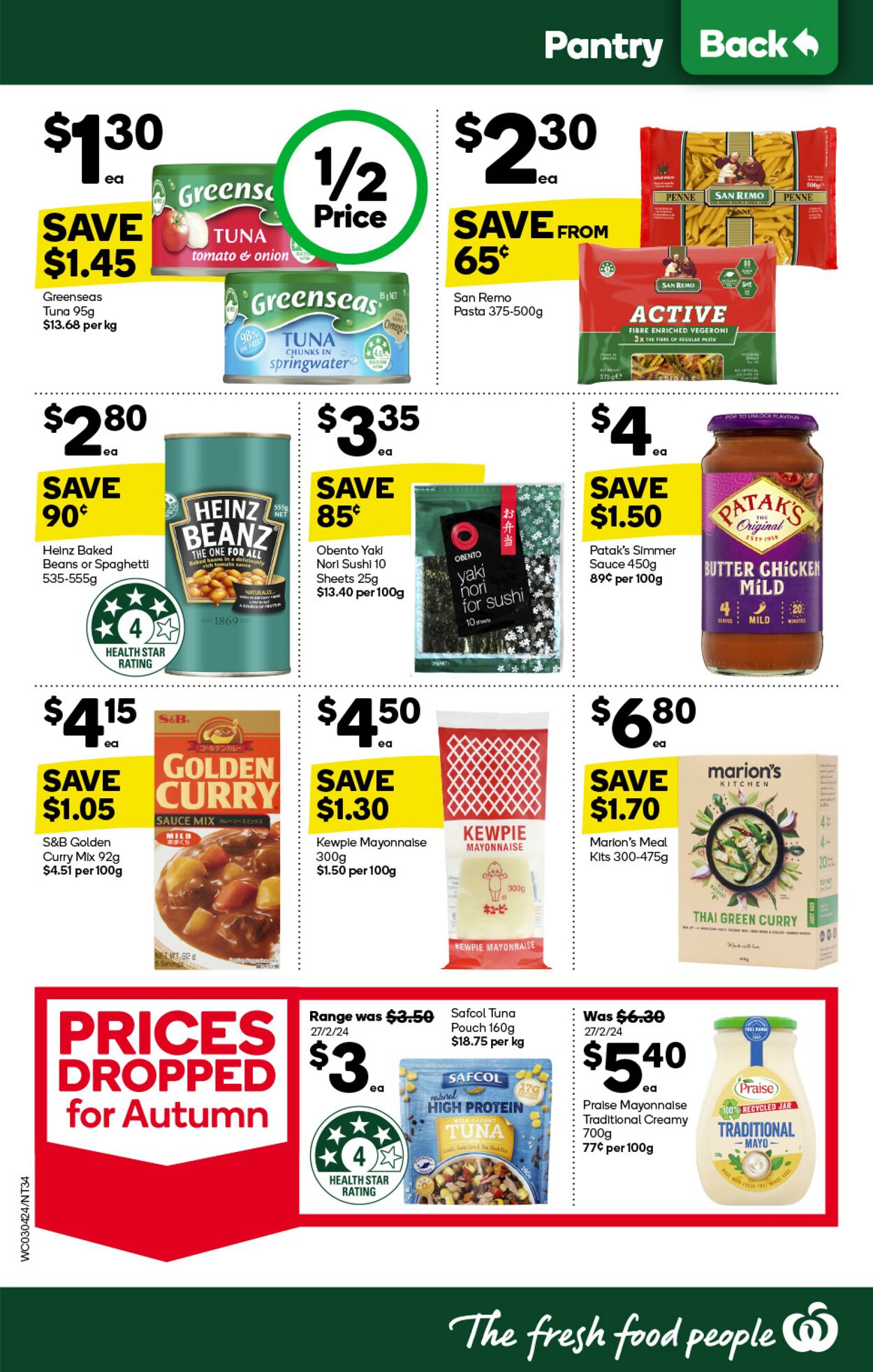 Catalogue Woolworths 03.04.2024 - 09.04.2024