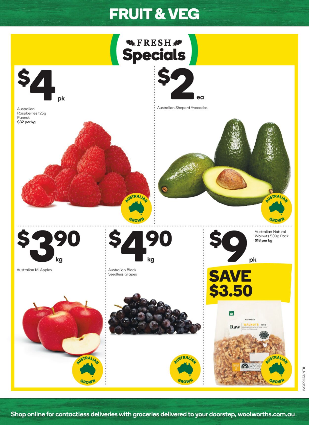 Catalogue Woolworths 19.04.2023 - 25.04.2023