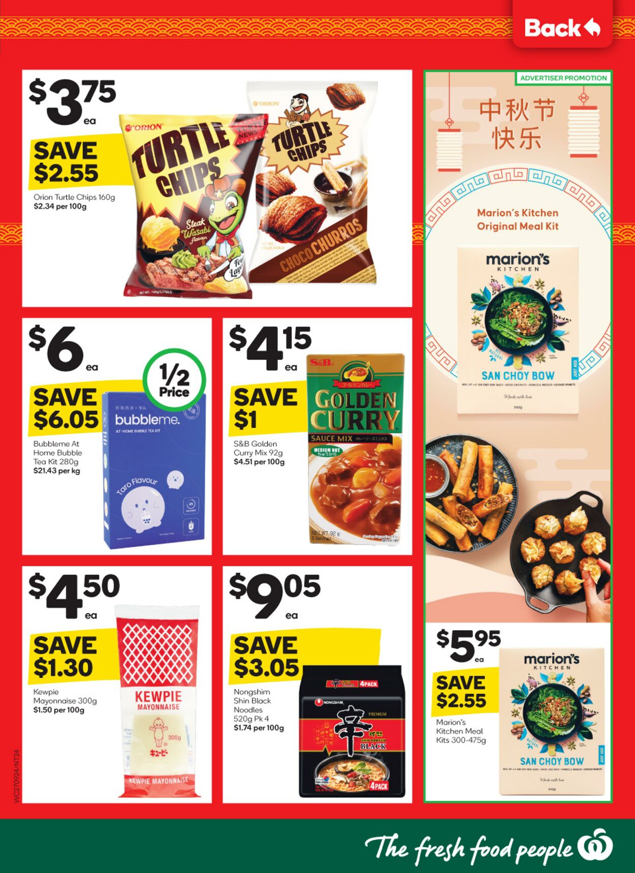 Catalogue Woolworths 27.09.2023 - 03.10.2023
