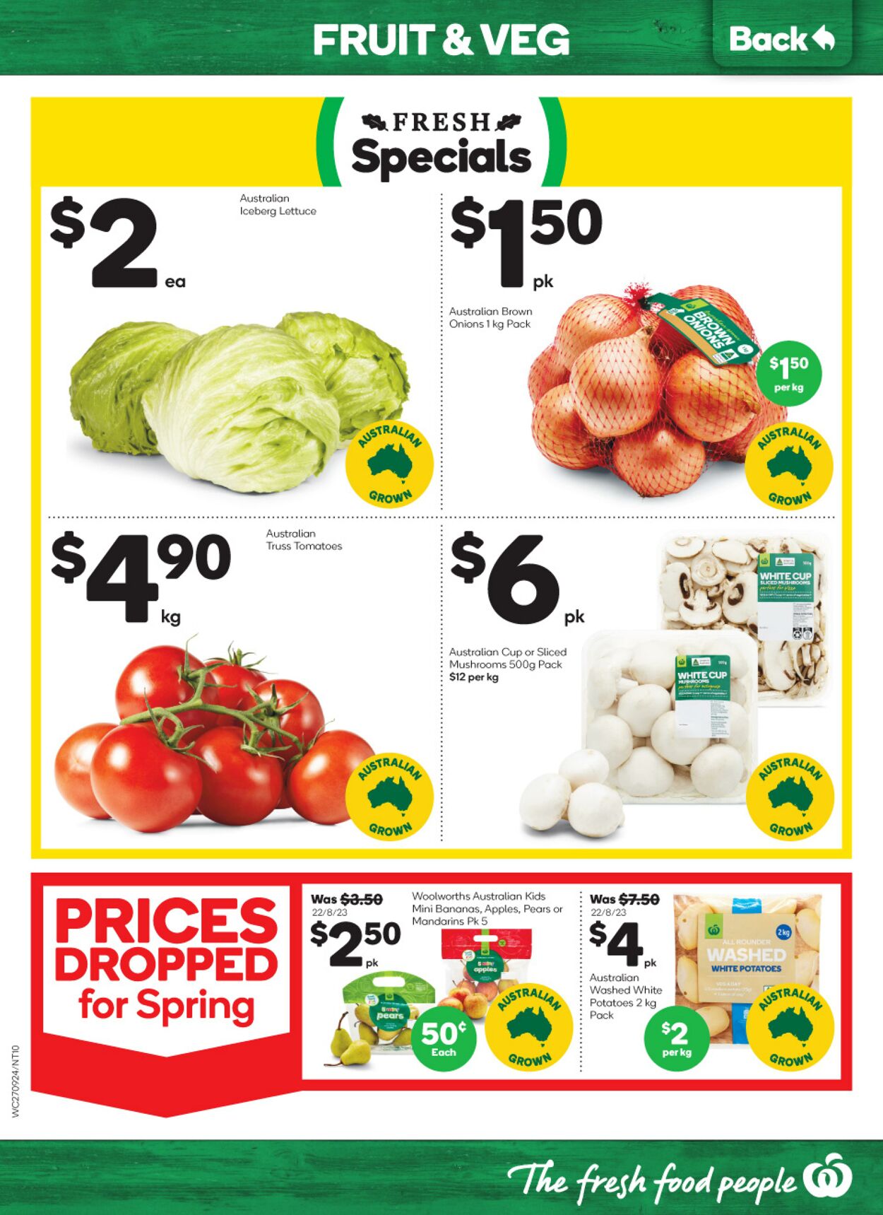 Catalogue Woolworths 27.09.2023 - 03.10.2023