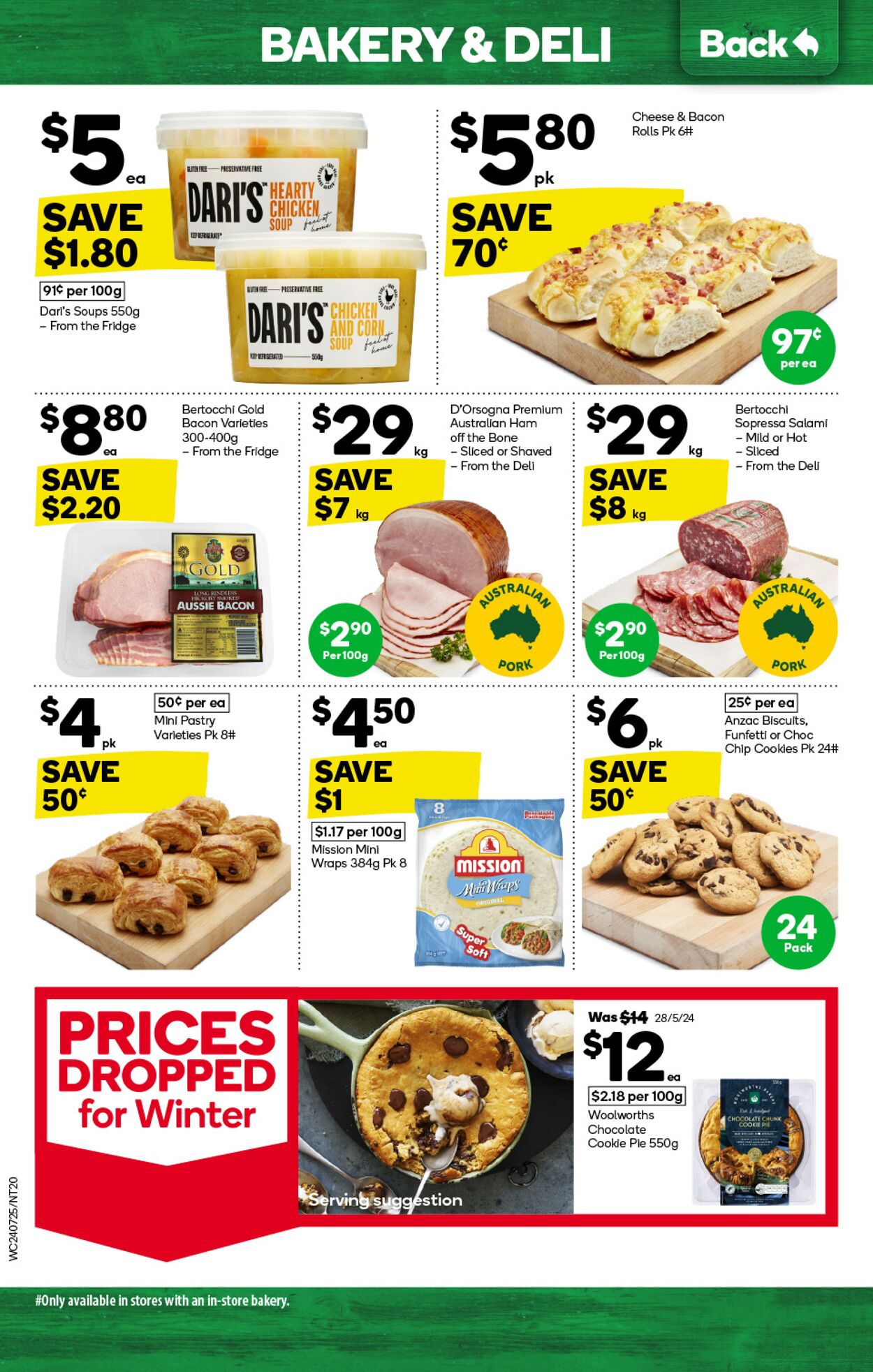 Catalogue Woolworths 24.07.2024 - 30.07.2024