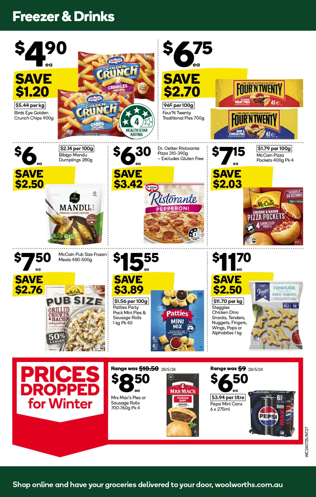 Catalogue Woolworths 24.07.2024 - 30.07.2024