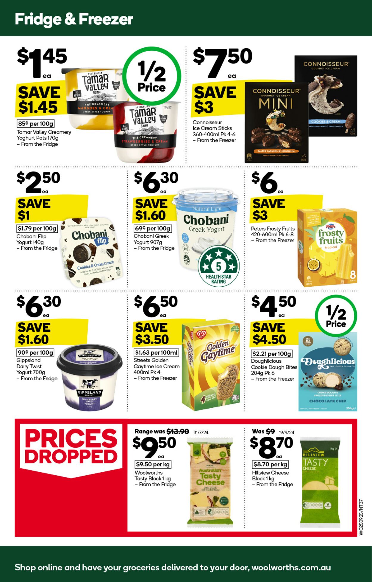 Catalogue Woolworths 25.09.2024 - 01.10.2024