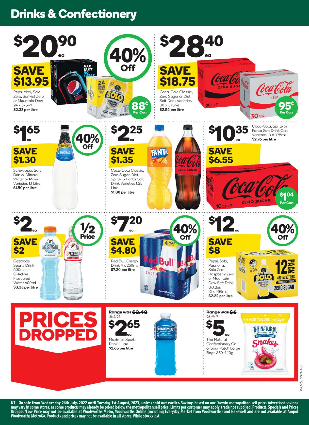 Catalogue Woolworths 26.07.2023 - 01.08.2023