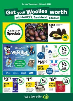 Catalogue Woolworths 26.07.2023 - 01.08.2023