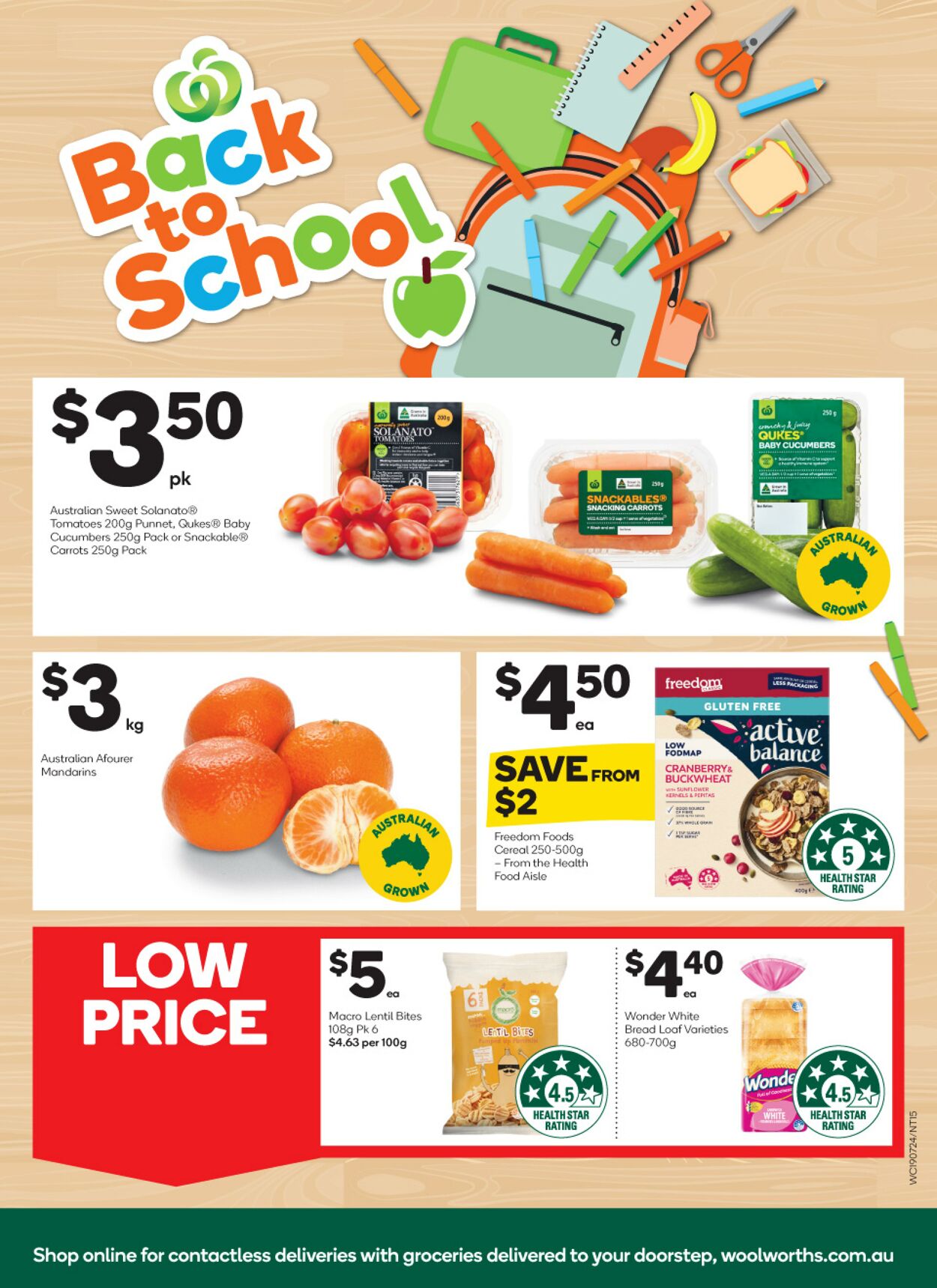 Catalogue Woolworths 19.07.2023 - 25.07.2023