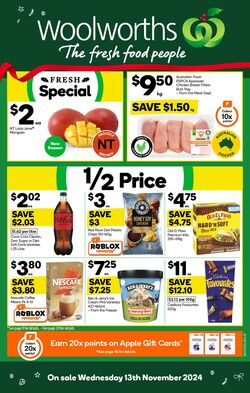 Catalogue Woolworths 13.11.2024 - 19.11.2024