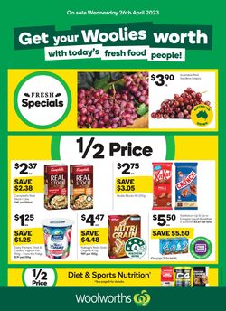 Catalogue Woolworths 26.04.2023 - 02.05.2023