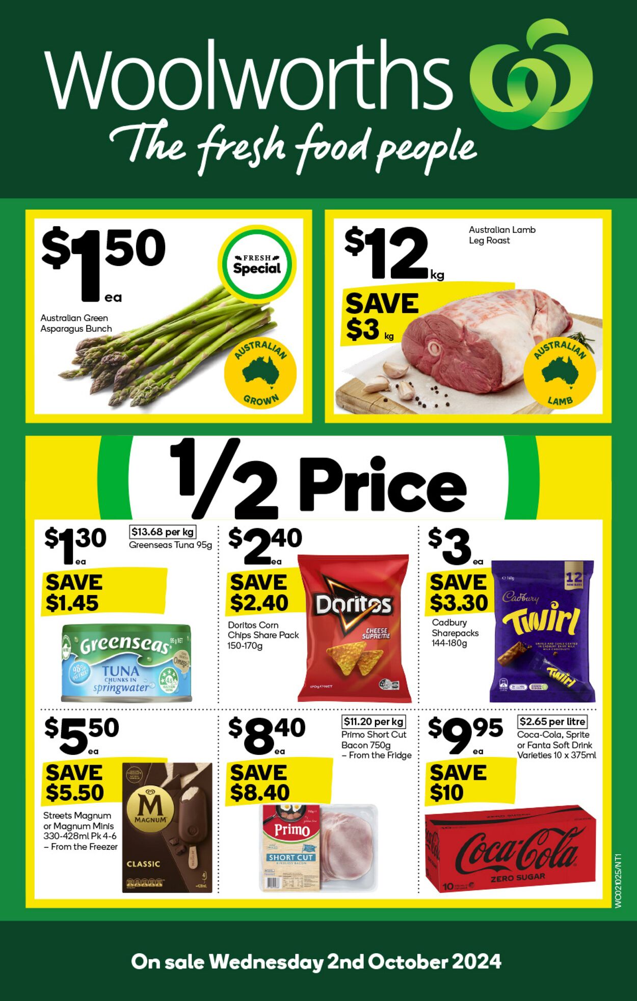 Catalogue Woolworths - Weekly Specials Catalogue NT 2 Oct, 2024 - 8 Oct, 2024