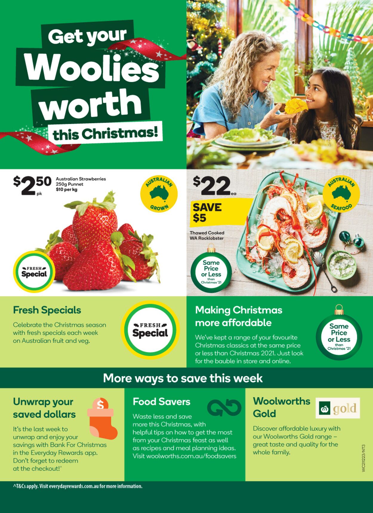 Catalogue Woolworths 21.12.2022 - 27.12.2022