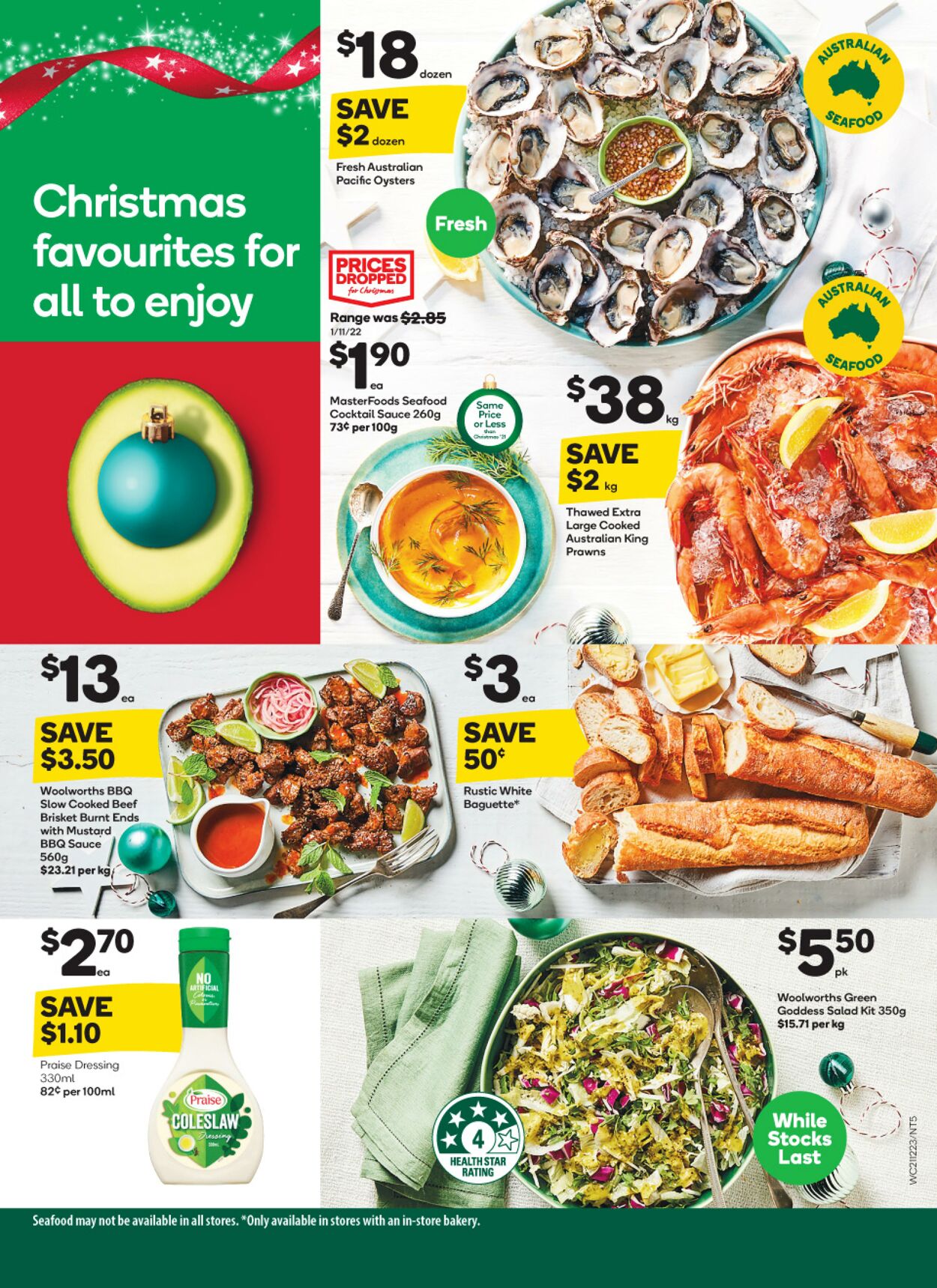 Catalogue Woolworths 21.12.2022 - 27.12.2022