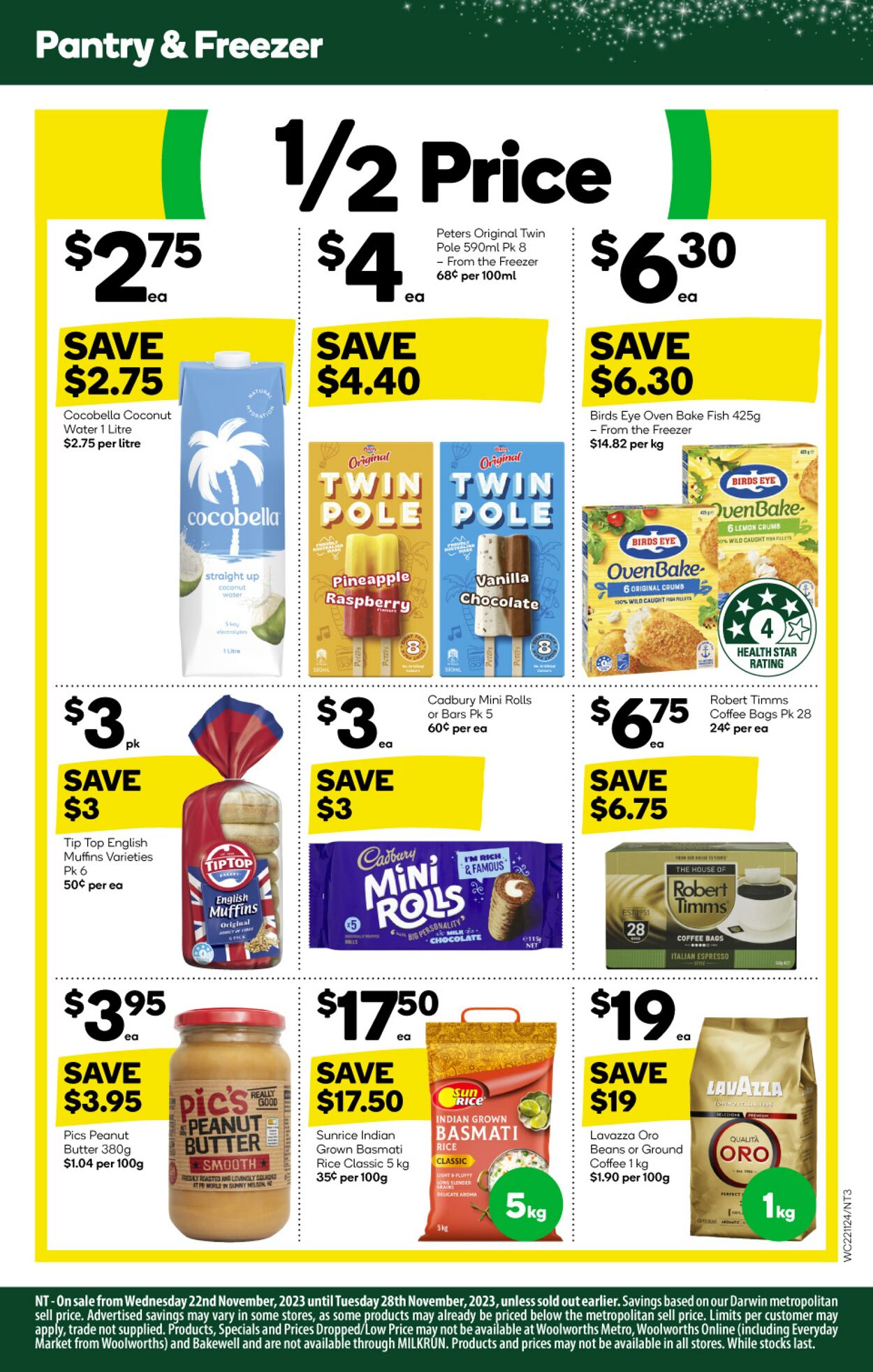 Catalogue Woolworths 22.11.2023 - 28.11.2023