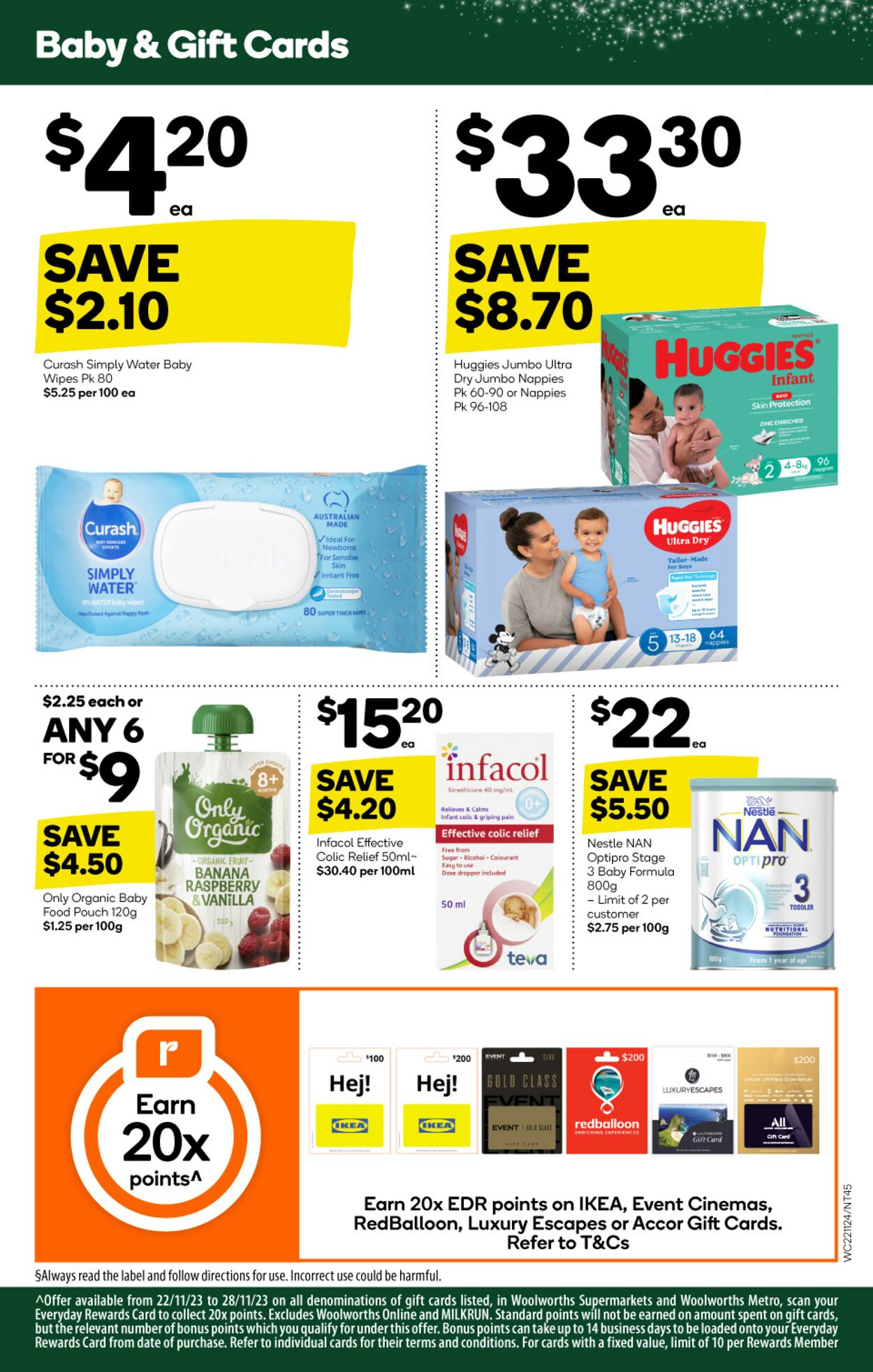 Catalogue Woolworths 22.11.2023 - 28.11.2023