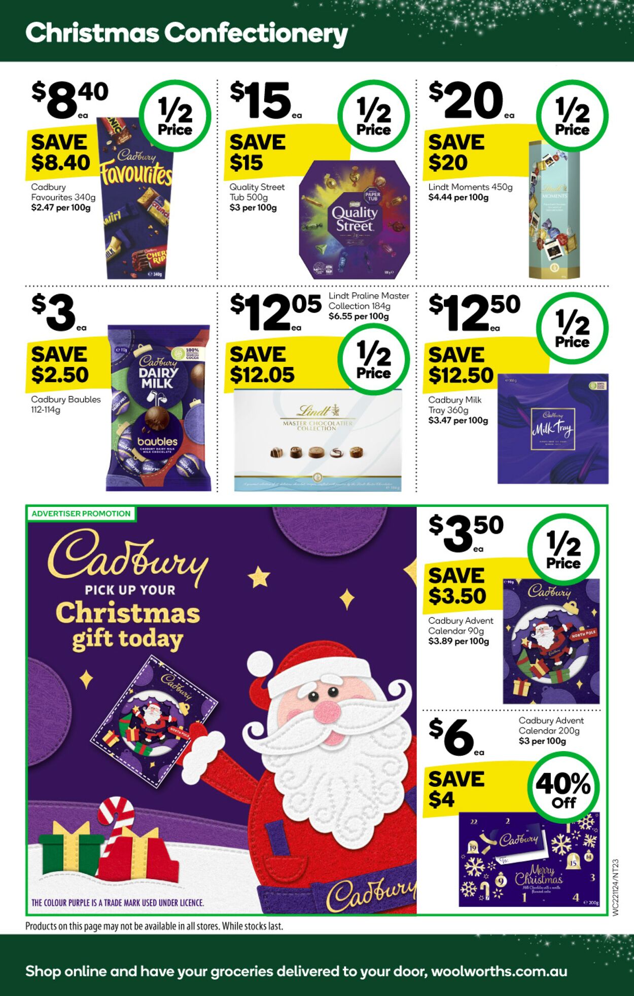 Catalogue Woolworths 22.11.2023 - 28.11.2023