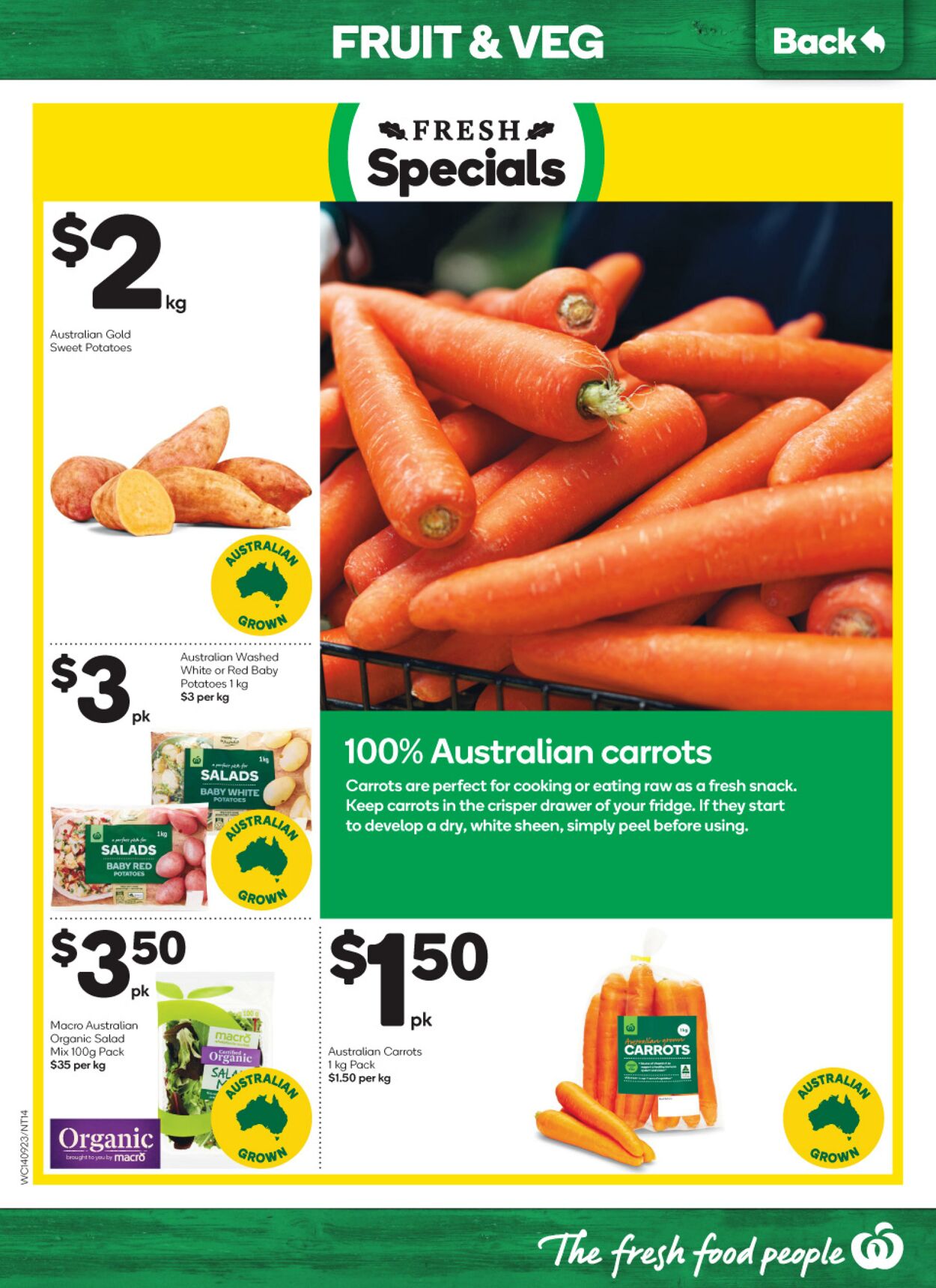 Catalogue Woolworths 14.09.2022 - 20.09.2022