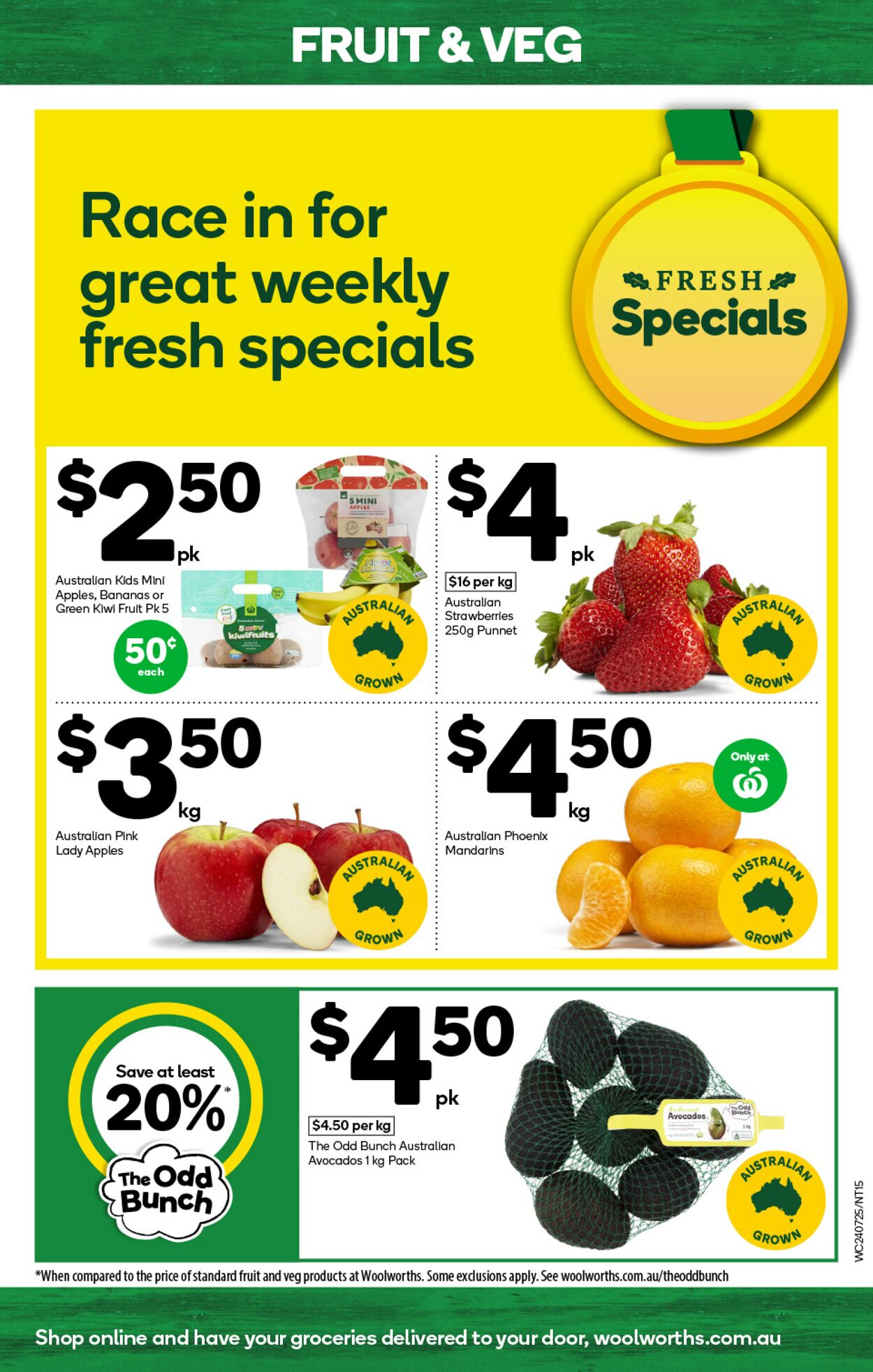 Catalogue Woolworths 24.07.2024 - 30.07.2024