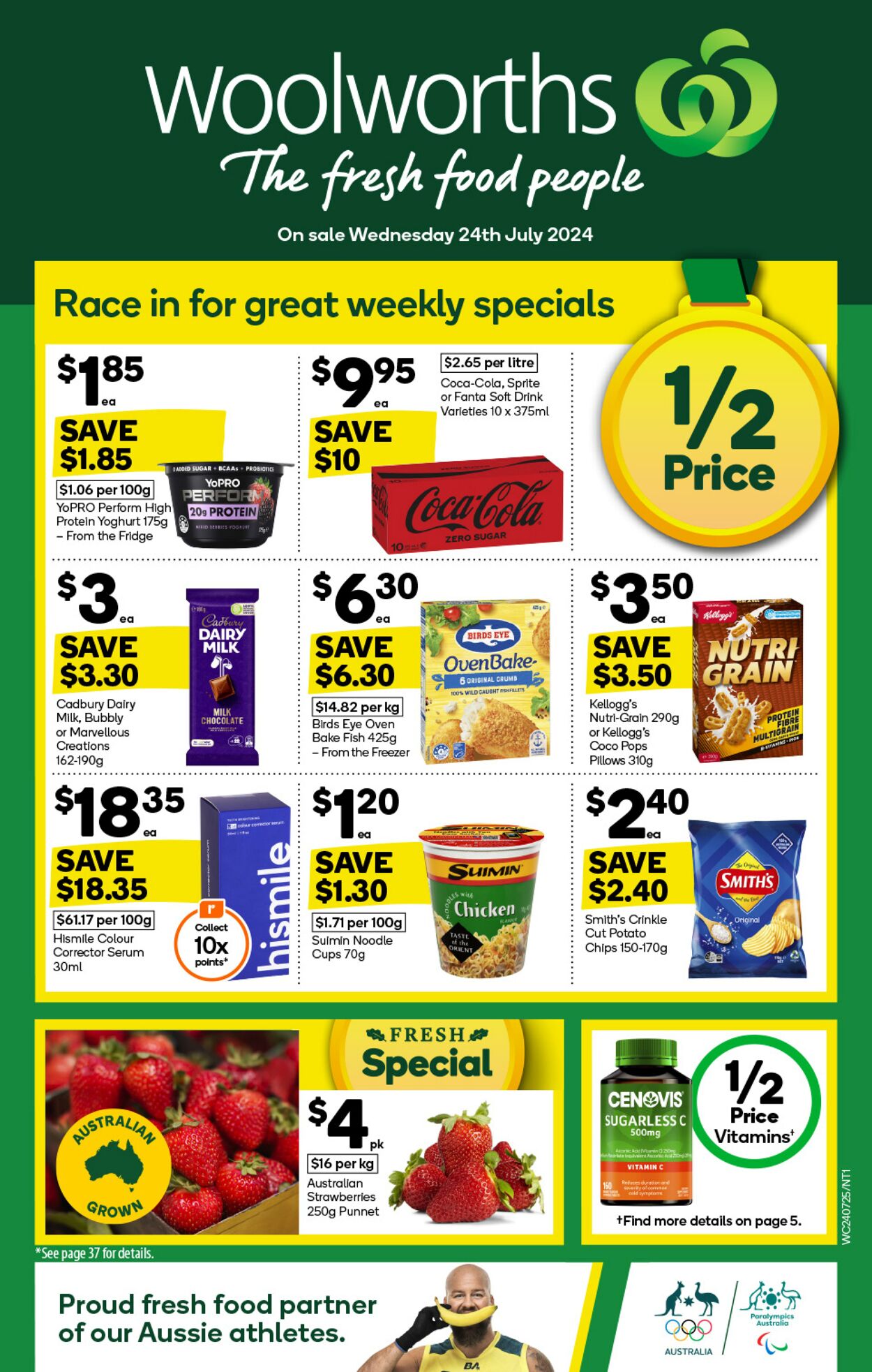 Catalogue Woolworths 24.07.2024 - 30.07.2024