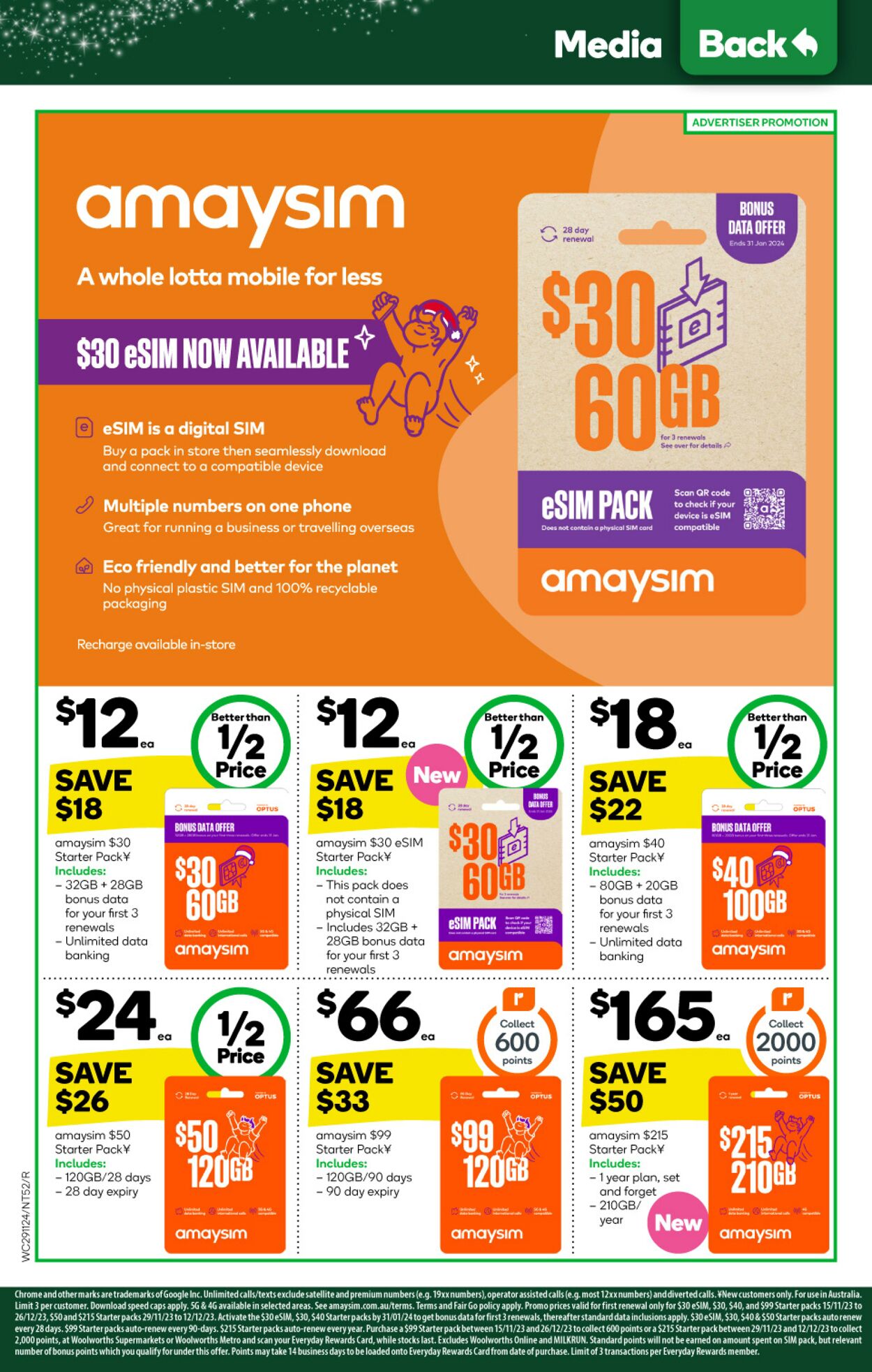 Catalogue Woolworths 29.11.2023 - 05.12.2023