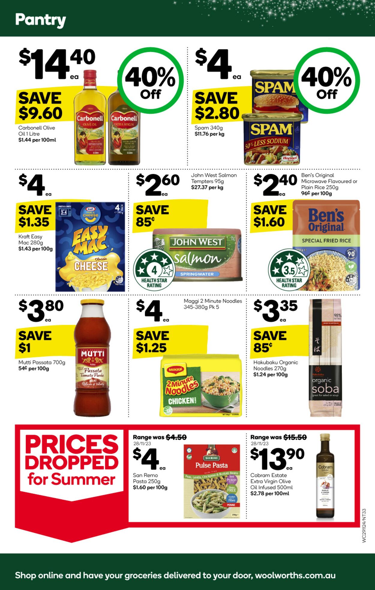 Catalogue Woolworths 29.11.2023 - 05.12.2023