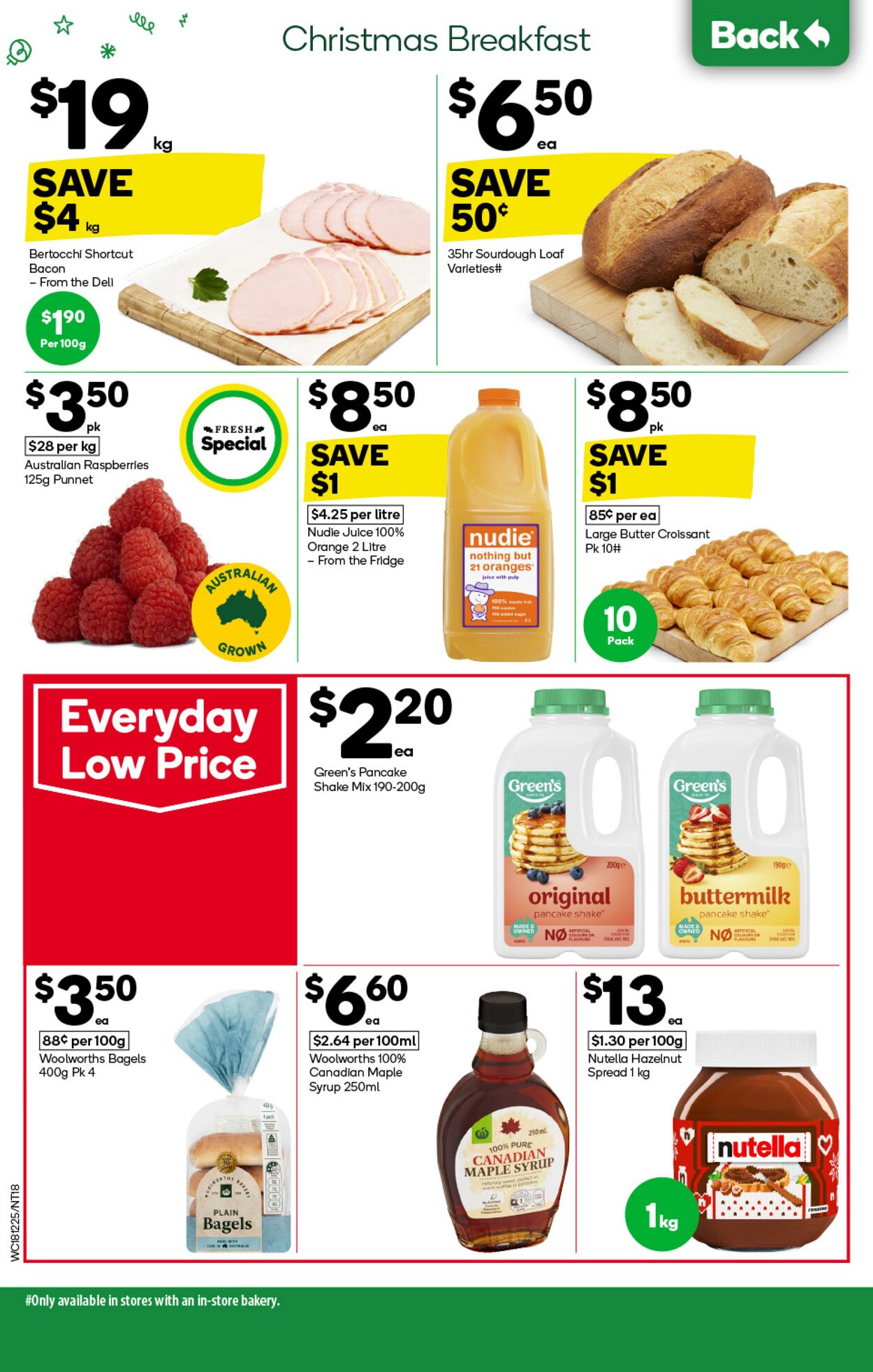 Catalogue Woolworths 18.12.2024 - 24.12.2024