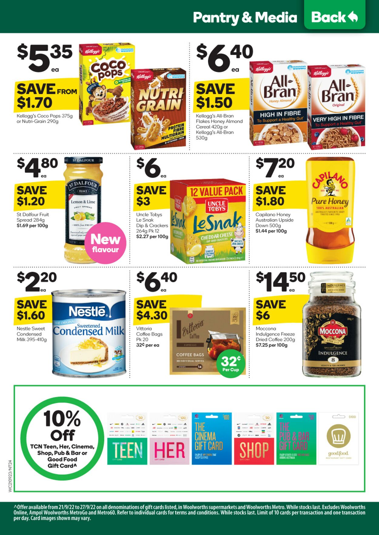 Catalogue Woolworths 21.09.2022 - 27.09.2022