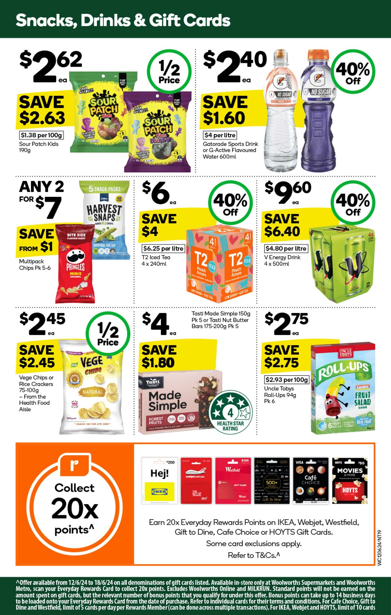 Catalogue Woolworths 12.06.2024 - 18.06.2024