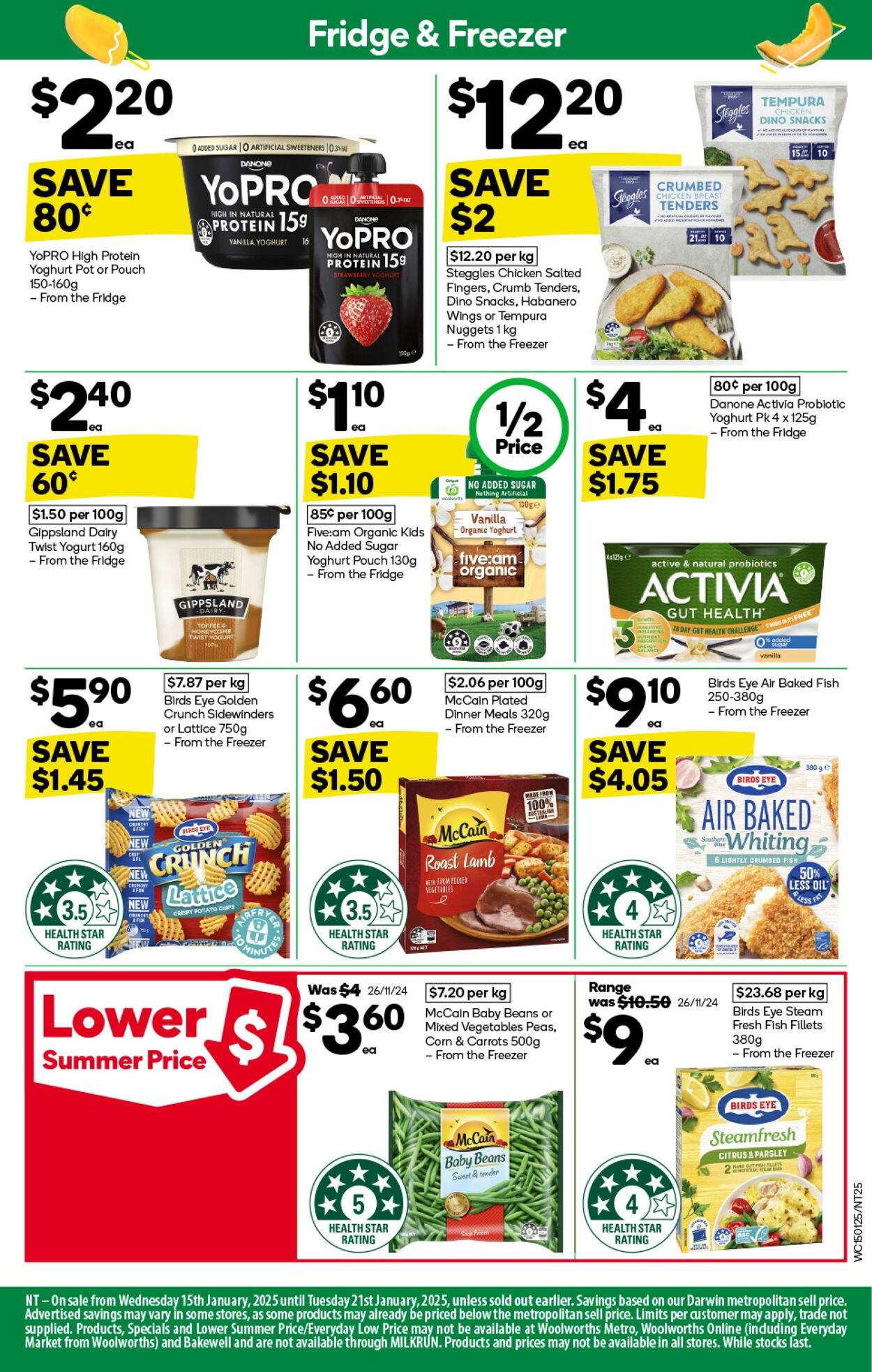 Catalogue Woolworths 15.01.2025 - 21.01.2025