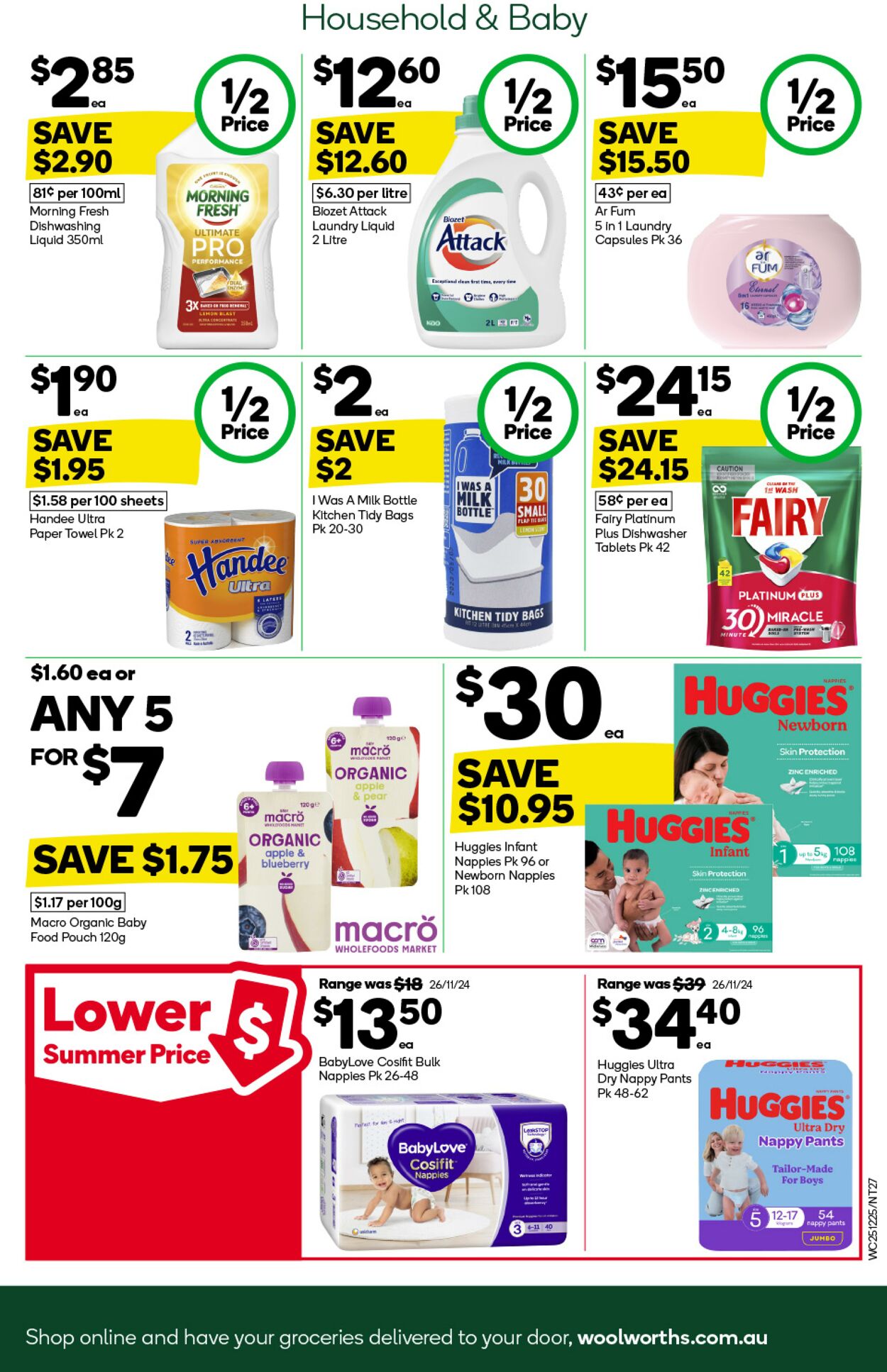 Catalogue Woolworths 25.12.2024 - 31.12.2024