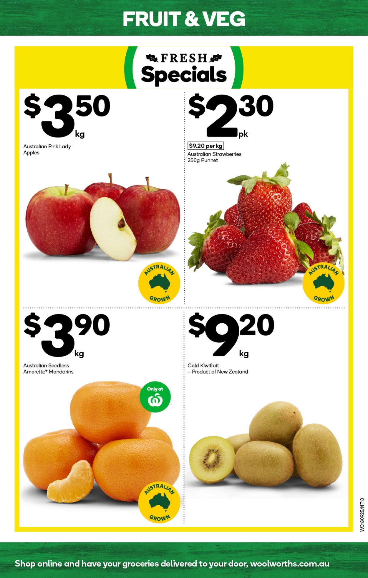 Catalogue Woolworths 18.09.2024 - 24.09.2024