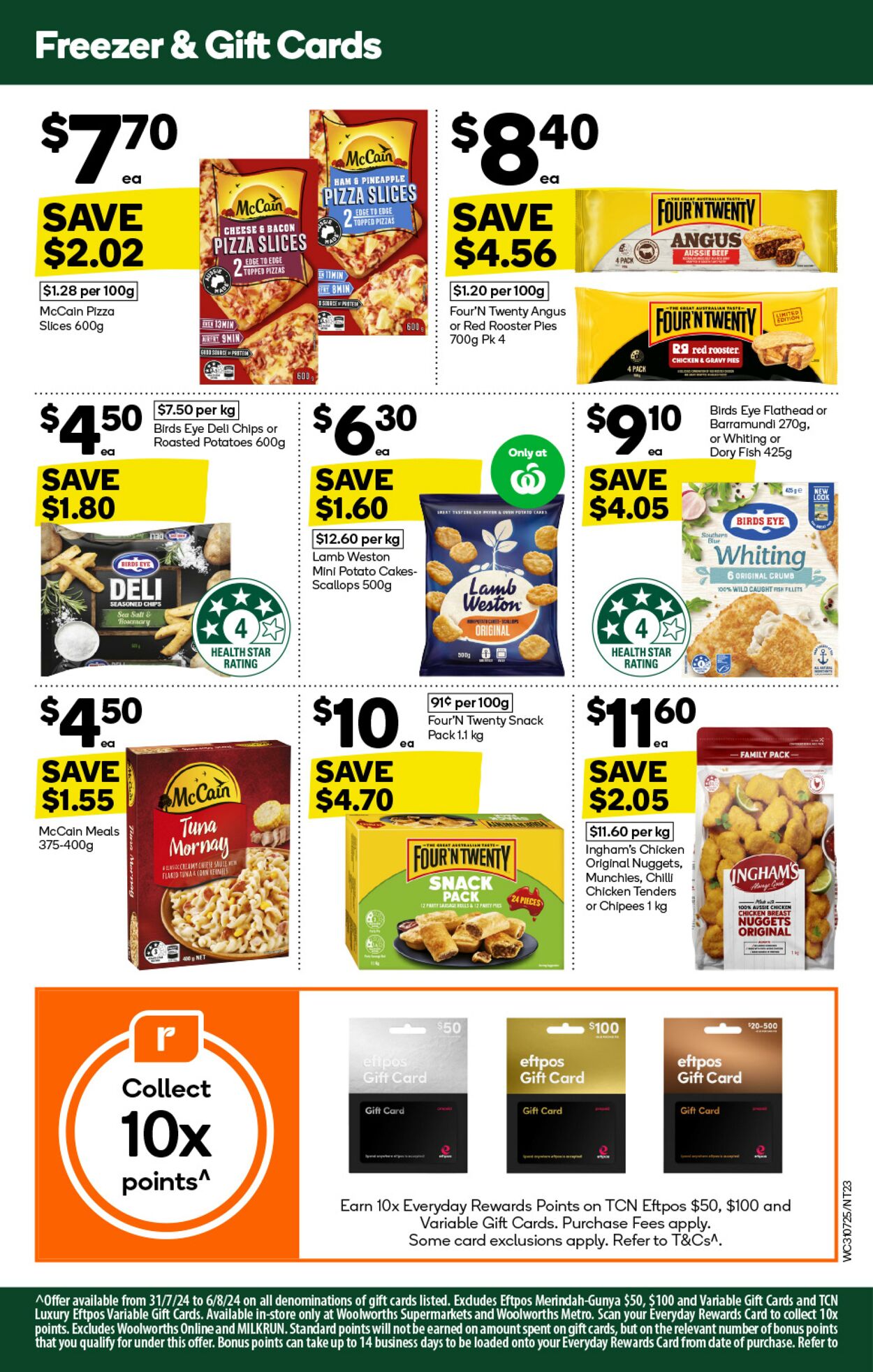 Catalogue Woolworths 31.07.2024 - 06.08.2024